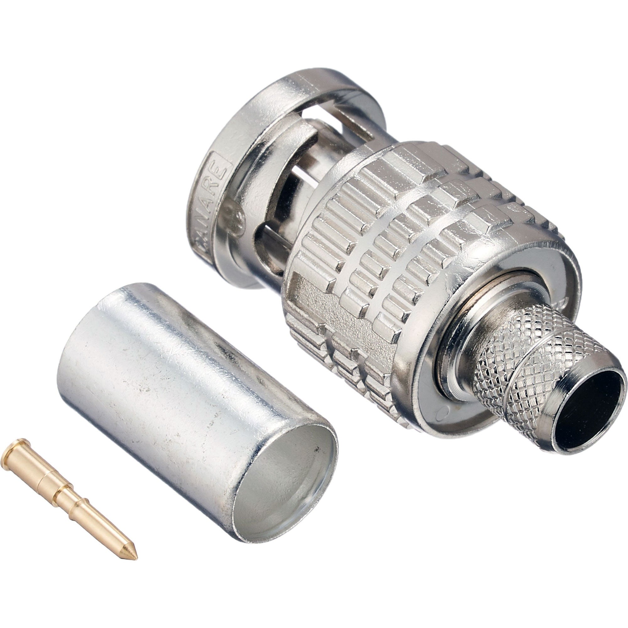 Canare BCP-A4 75 Ohm BNC Crimp Plug for LV-61S, PG-59B/u Cable (100 Pack)