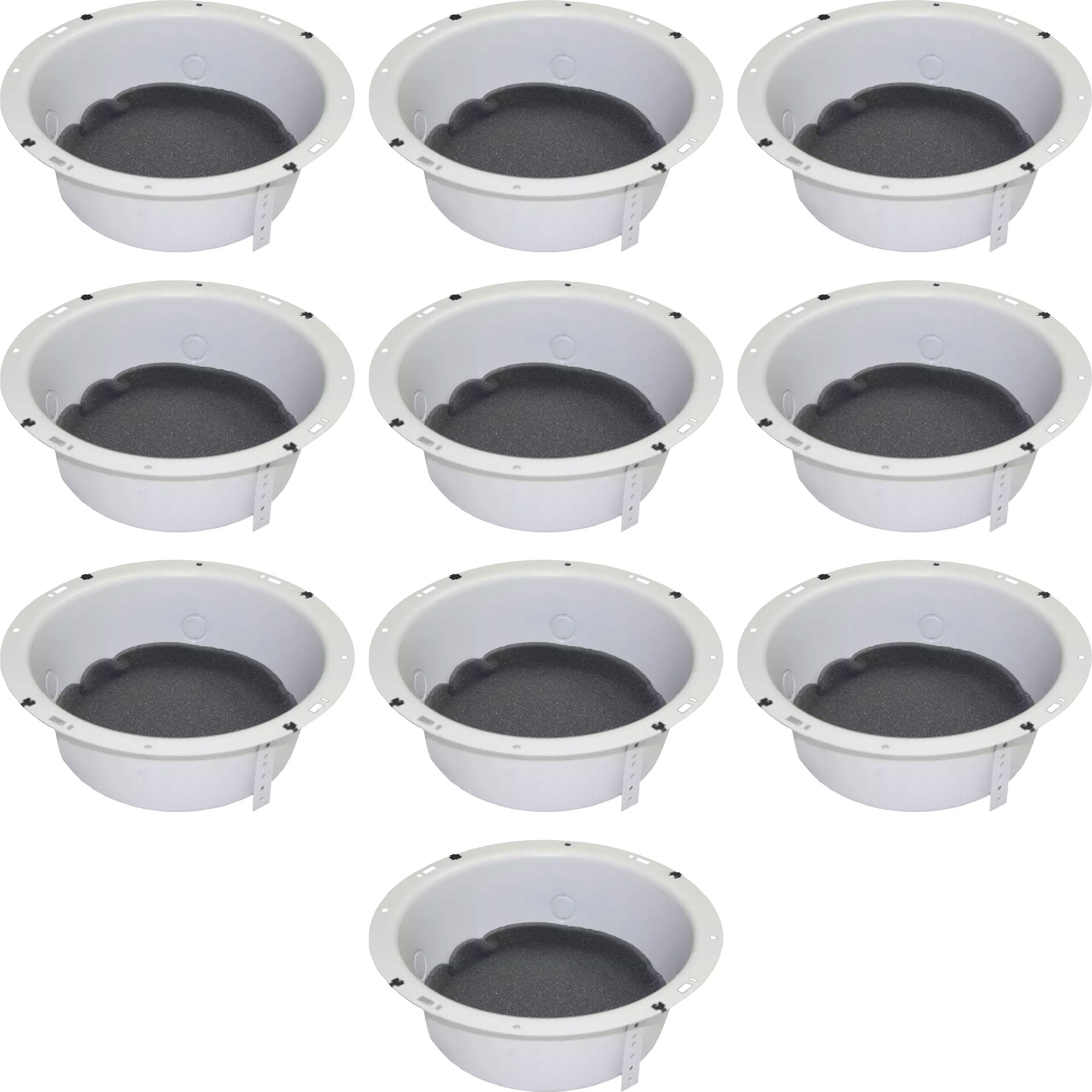 Lowell 8XD4-S Steel Enclosure with Straps for 8" Speaker, Surface Mount (10 Pack)