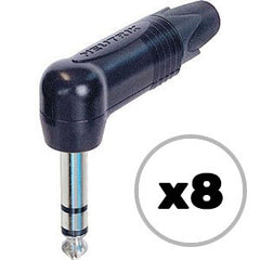 Custom Cable 8x NP3RX-BAG Black/Silver 90° 1/4