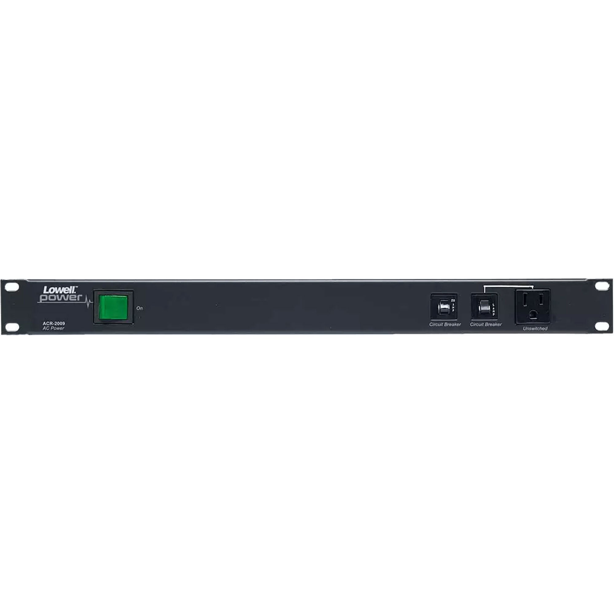 Lowell ACR-2009 15A/20A Rackmount Power Panel with 9 Outlets and Surge Protection