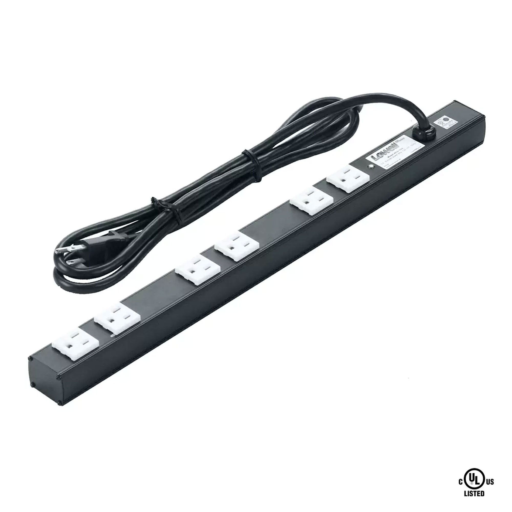 Lowell ACS-1506 15A Power Strip with 6 Outlets and Surge Protection