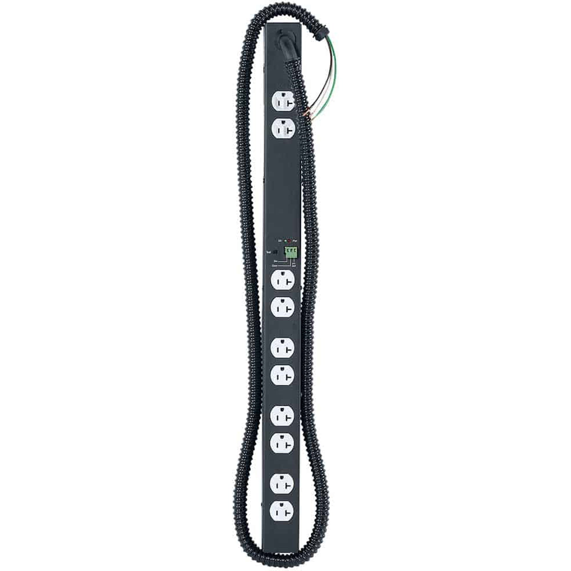 Lowell ACS-2010-RPC-HW Hardwired 20A Power Strip with 10 Outlets and RPC