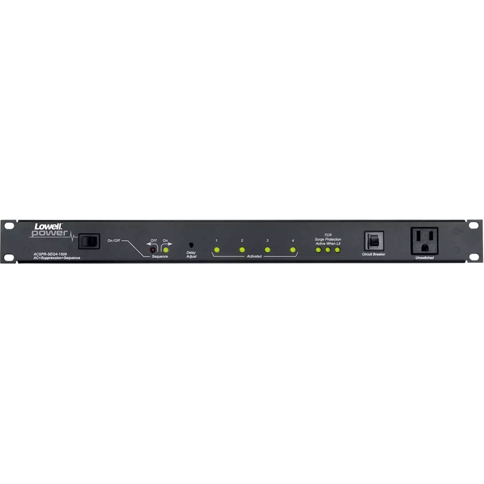 Lowell ACSPR-SEQ4-1509 Rack Mount Power Sequencer