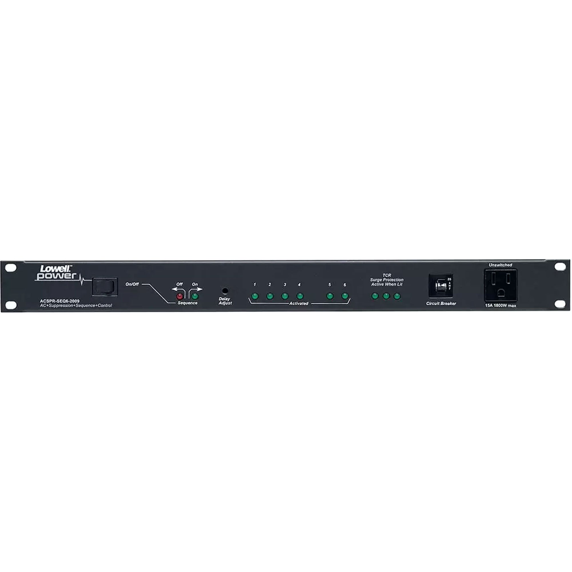 Lowell ACSPR-SEQ6-2009 Rack Mount Power Sequencer (4-Step + 2-RPC)