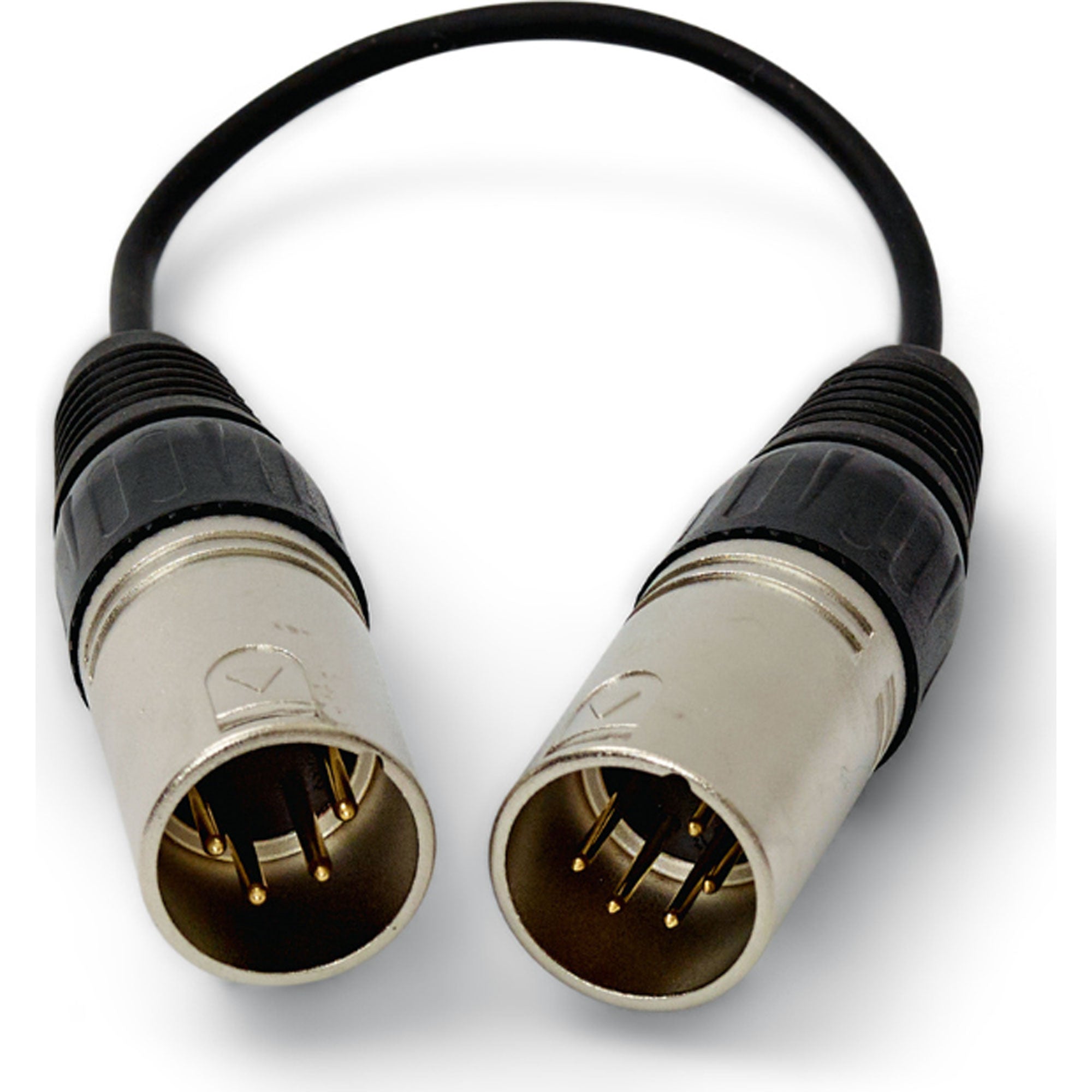 Point Source Audio ADP-4Mx5M Headset Adapter Cable with 4-Pin Male XLR to 5-Pin Male Stereo XLR (8")