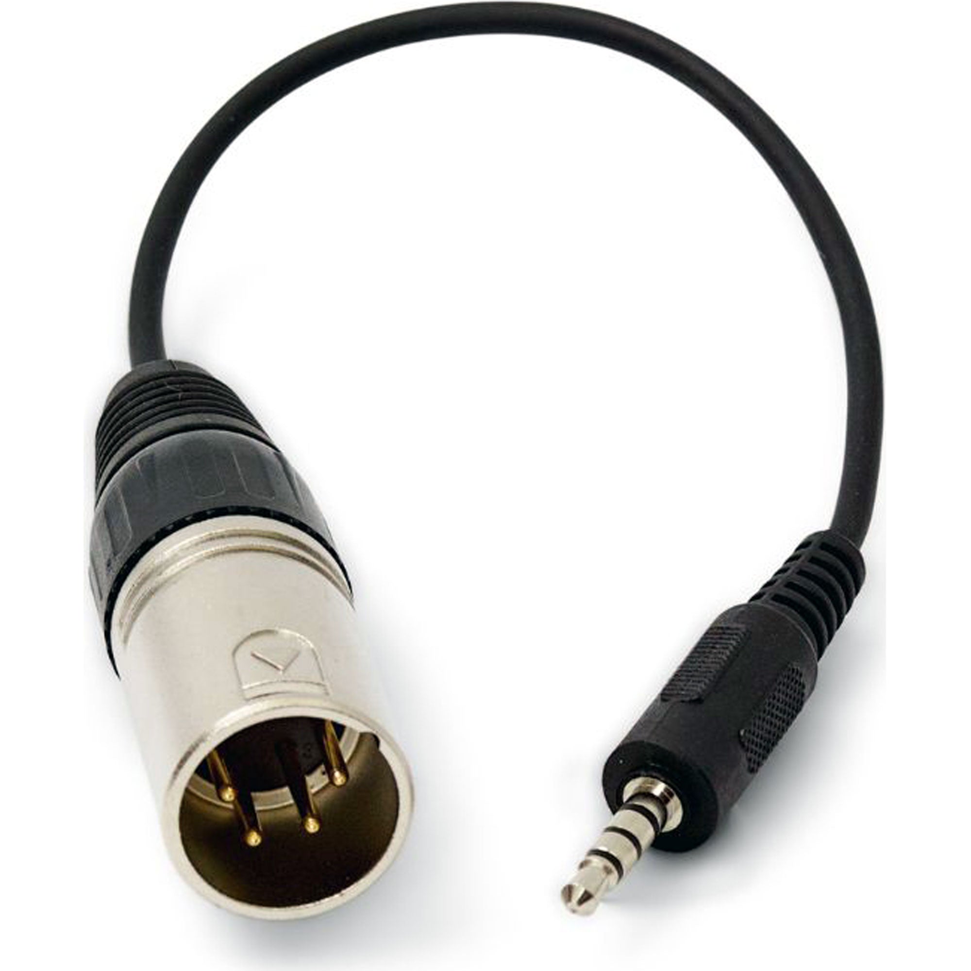 Point Source Audio ADP-4MxPH Headset Adapter Cable 4-Pin Male XLR to 3.5mm Male TRRS (8")