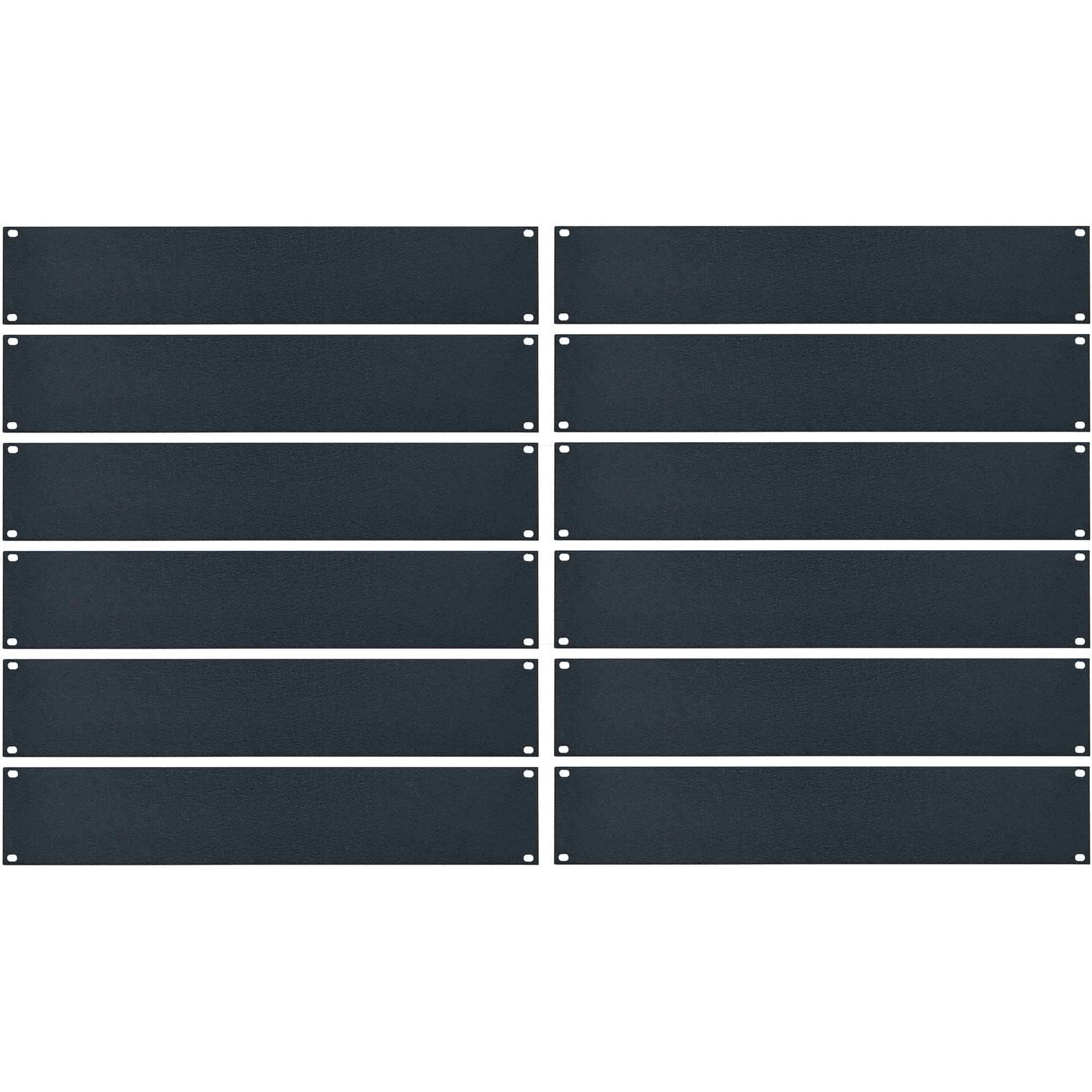 Lowell AFP-2CC Blank Aluminum Flat Panel (2U, 12 Pack)