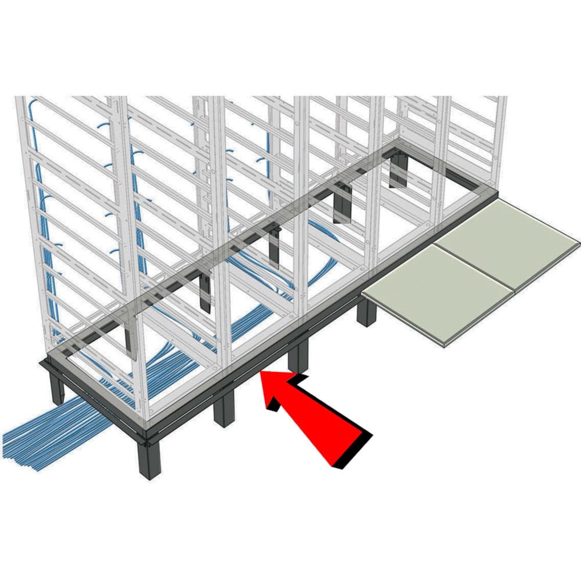 Middle Atlantic GANGLE-2-36 Raised Floor Support Angles