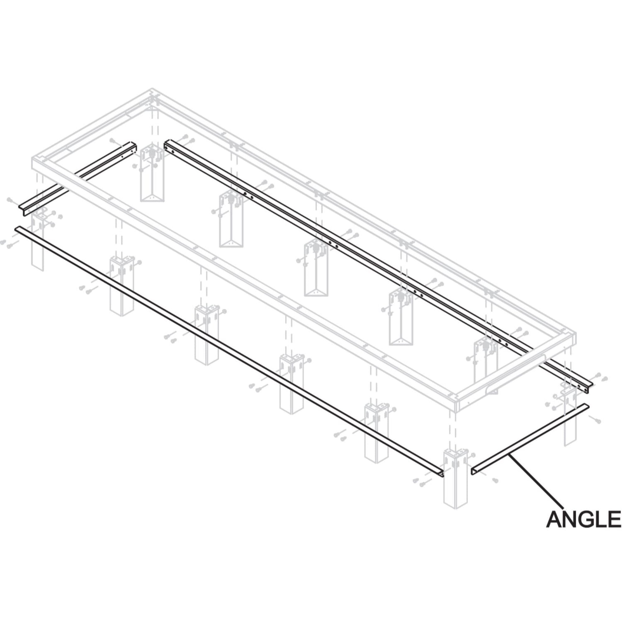 Middle Atlantic GANGLE-1-42 Raised Floor Support Angles