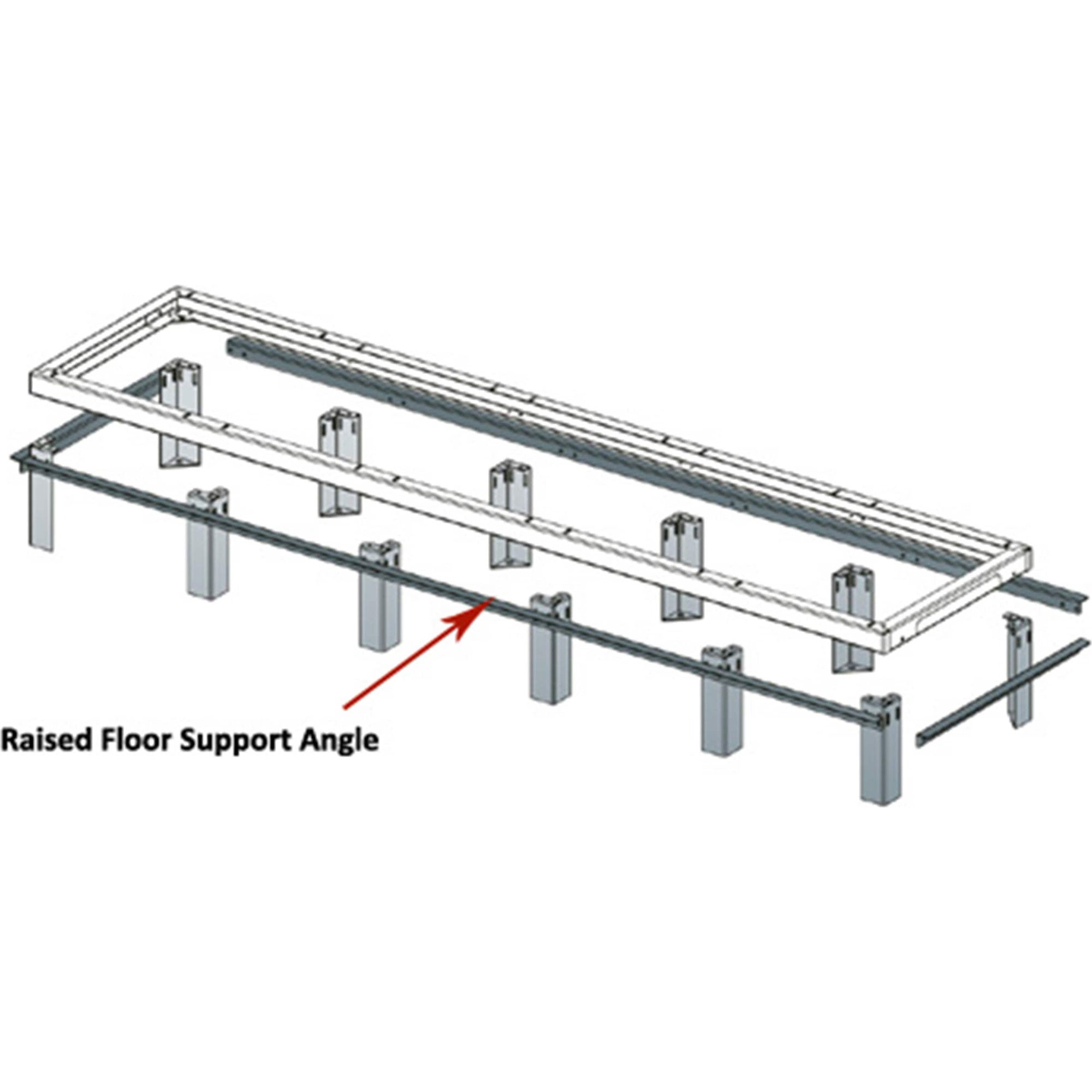 Middle Atlantic WMANGLE-3-3642 Raised Floor Support Angles