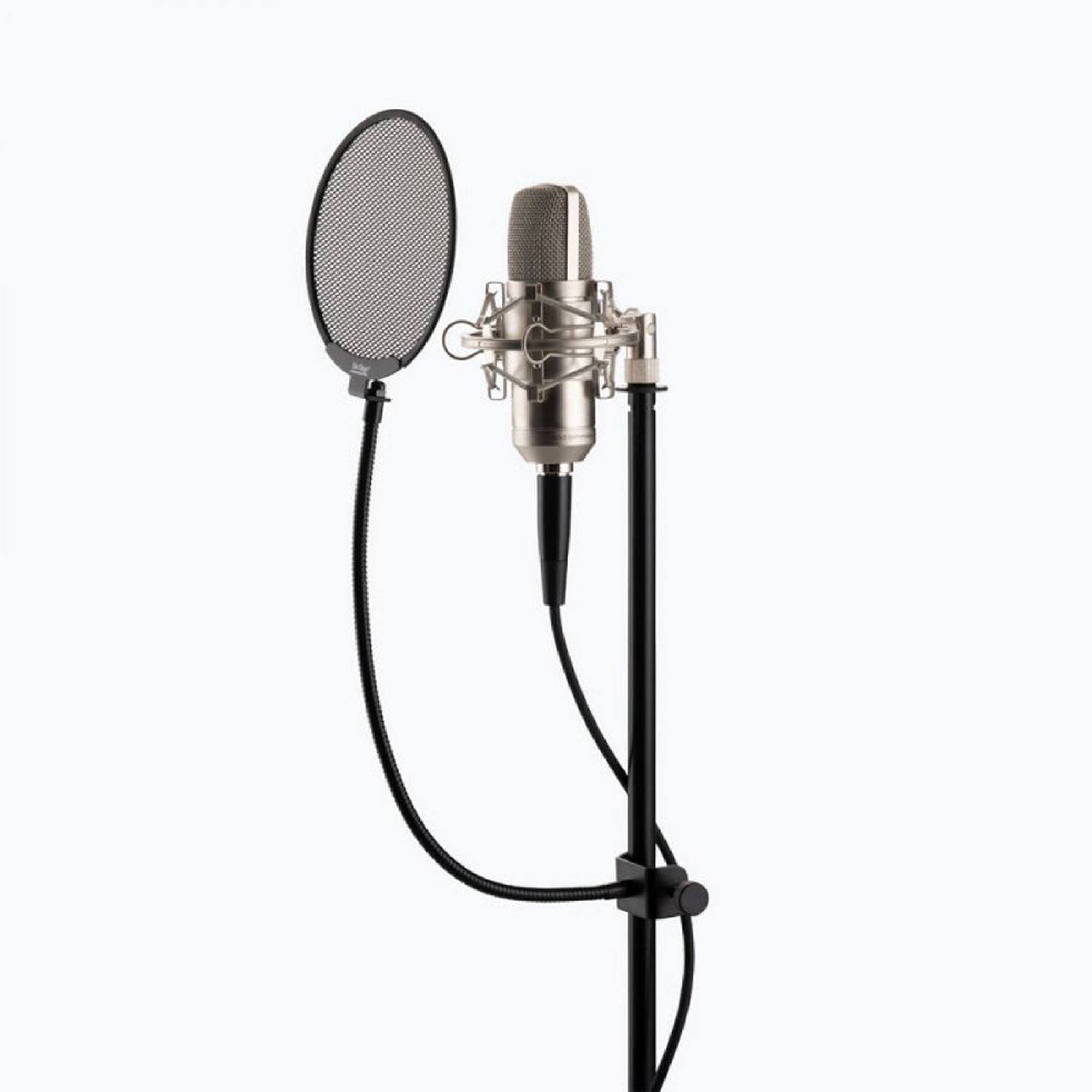 On-Stage ASVSM5-B Metal Pop Blocker with 13" Flexible Gooseneck
