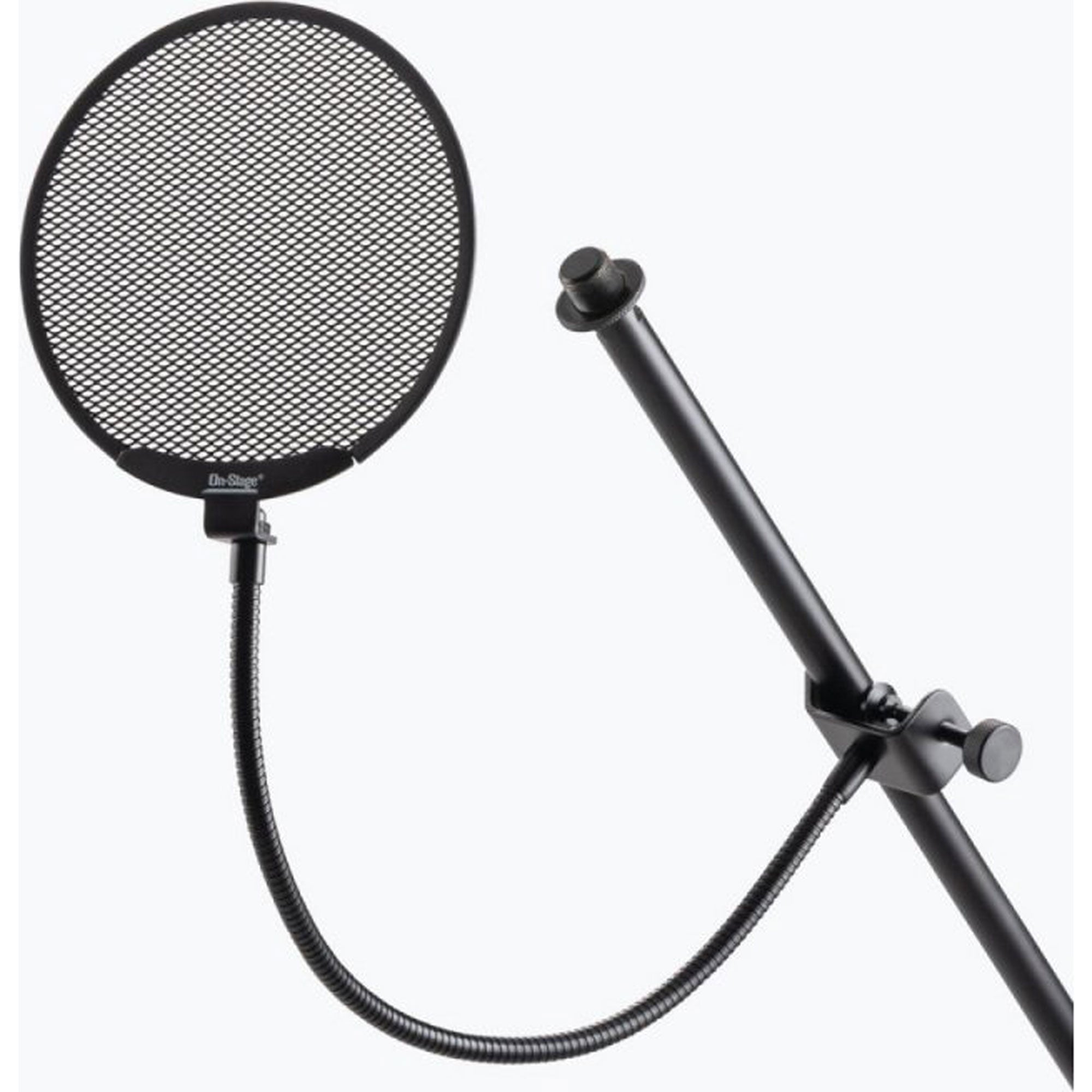 On-Stage ASVSM5-B Metal Pop Blocker with 13" Flexible Gooseneck