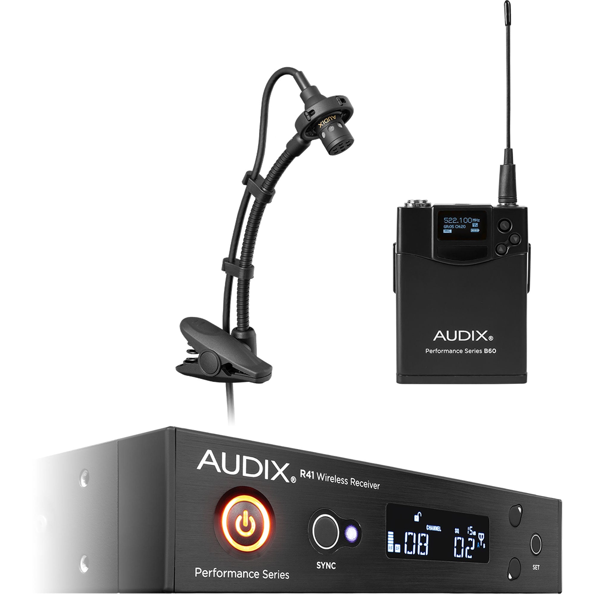 Audix AP41 SAX Single-Channel Instrument Wireless Microphone System (554-586 MHz)