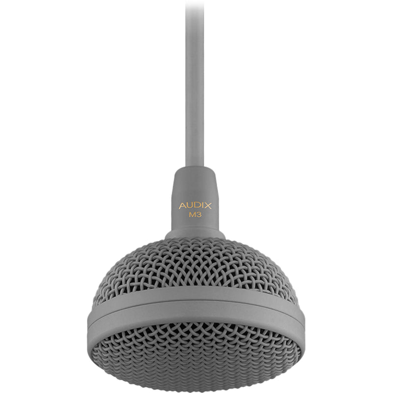 Audix M3 Tri-Element Hanging Ceiling Microphone with 4' Cable (Gray)