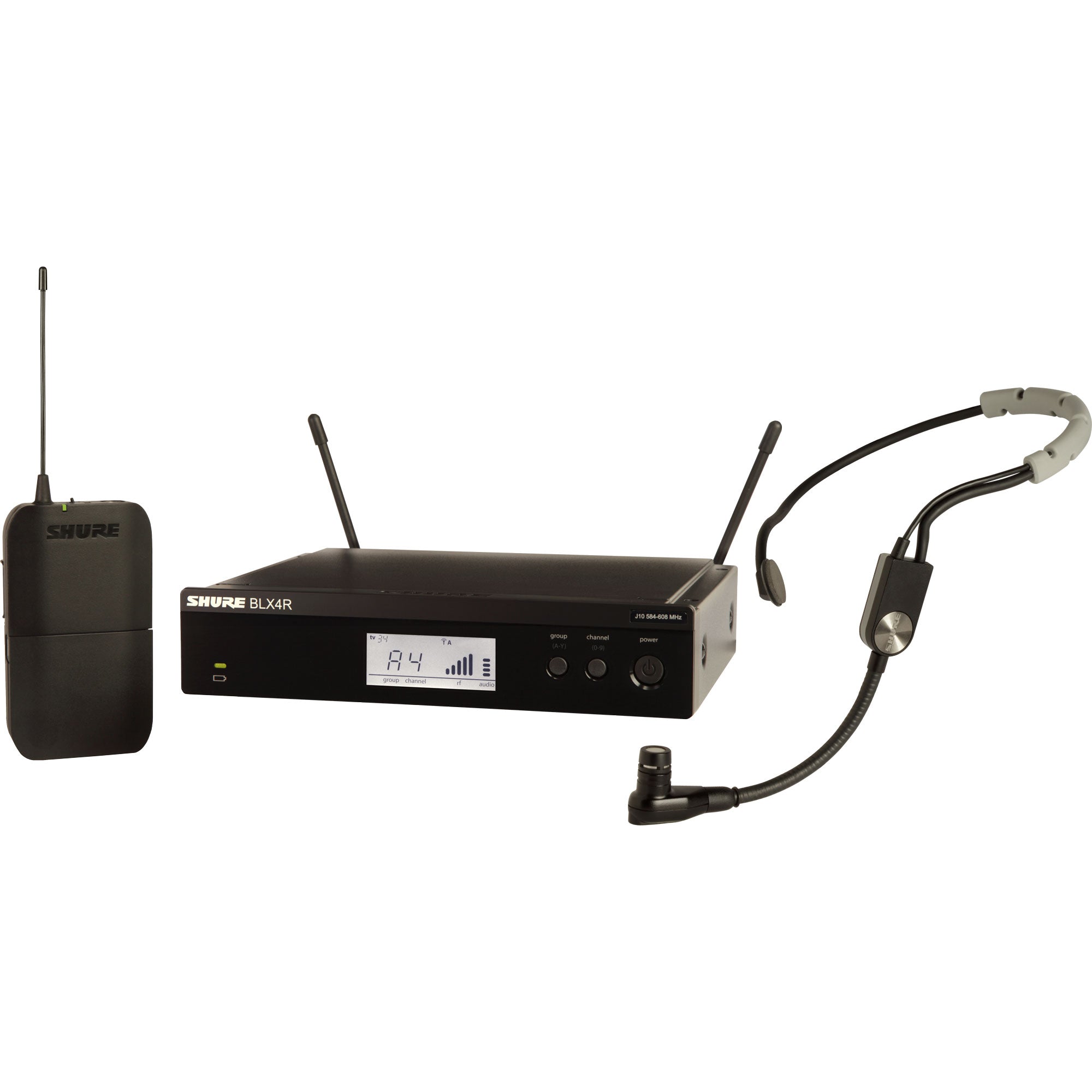 Shure BLX14R/SM35 Rackmount Wireless Cardioid Headset Microphone System (H9: 512-542 MHz)