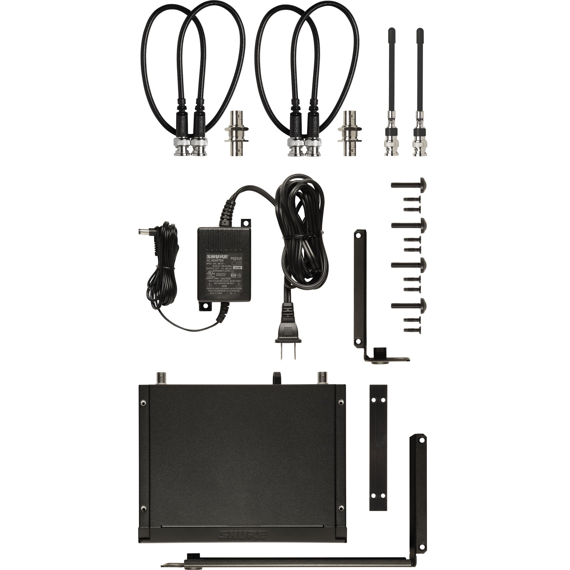 Shure BLX14R/W93 Rackmount Wireless Omnidirectional Lavalier Microphone System (H9: 512-542 MHz)