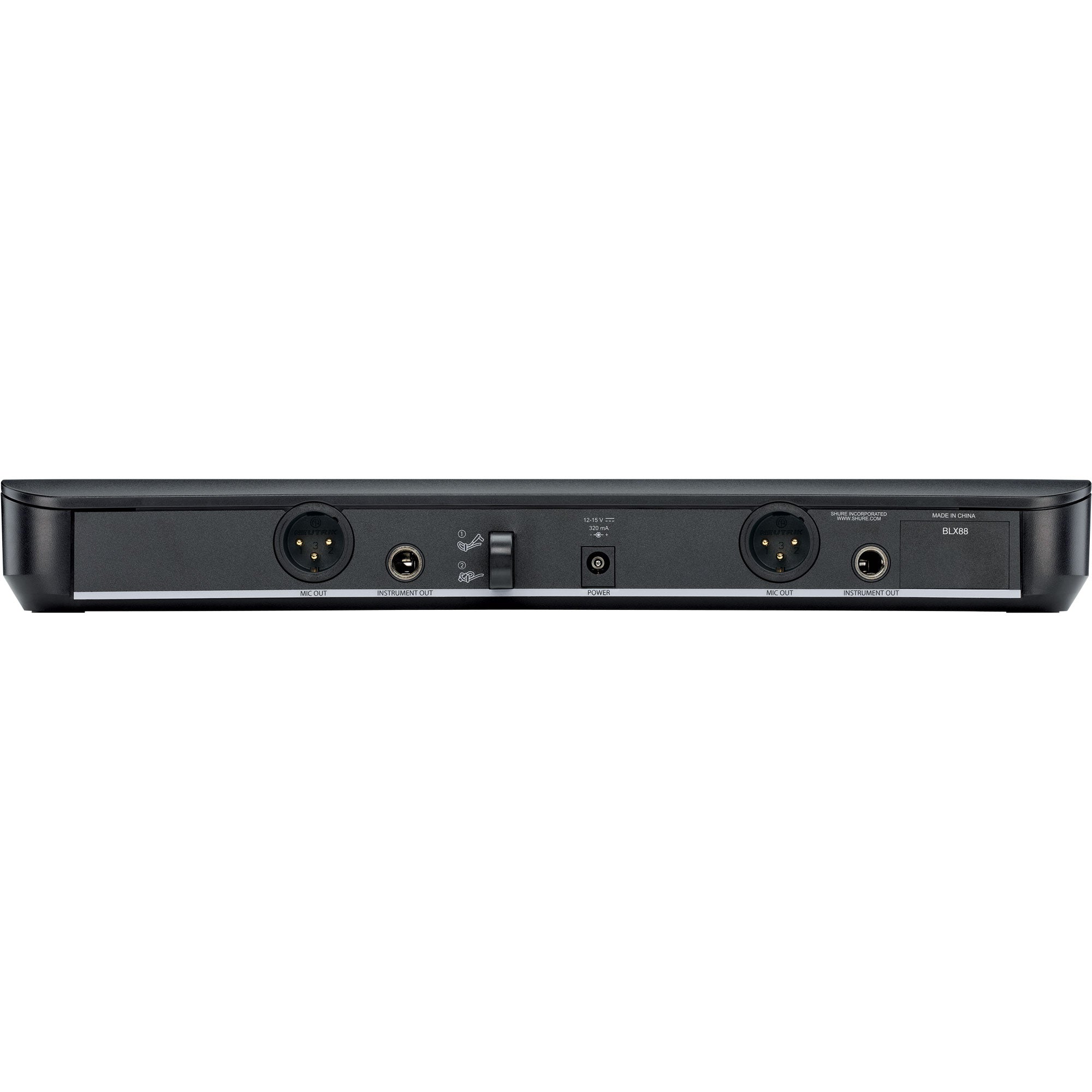 Shure BLX1288/CVL Dual-Channel Wireless Combo Lav & Handheld Microphone System (H10: 542-572 MHz)