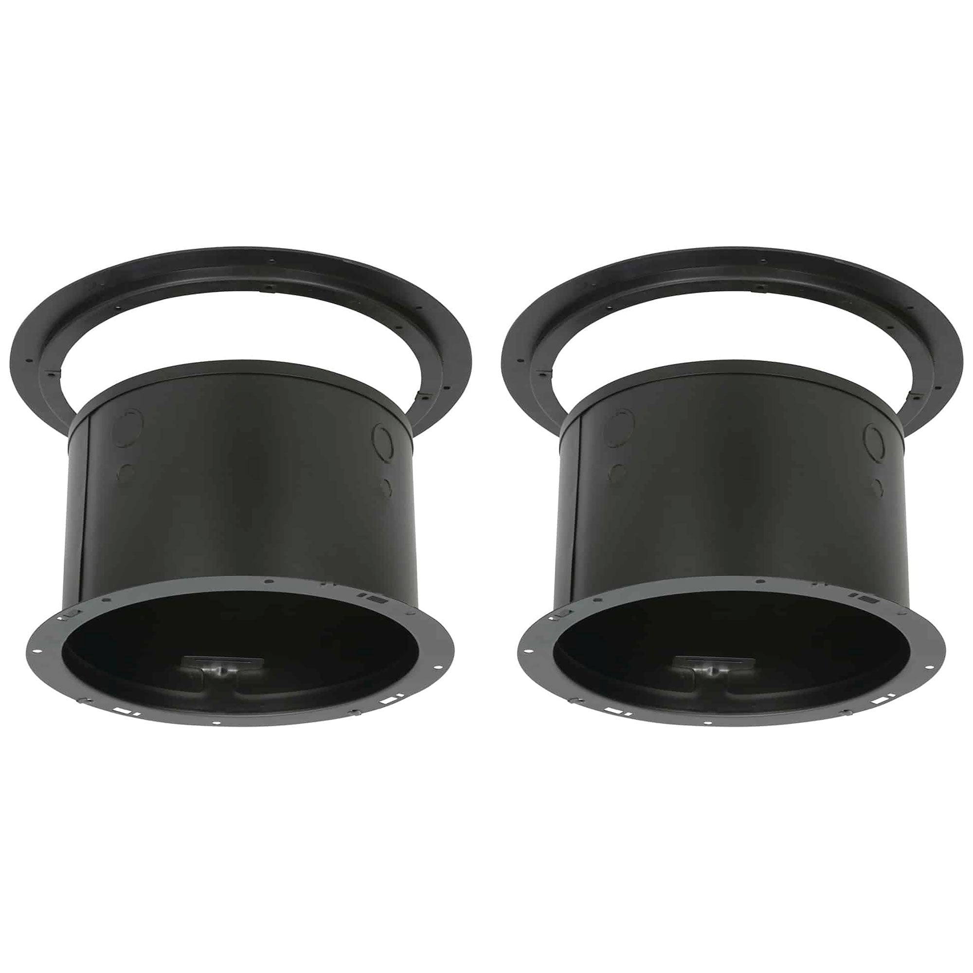 Lowell BME87 Steel Enclosure with Plastic Trim Ring for 8" Speaker, Blind Mount (2 Pack)