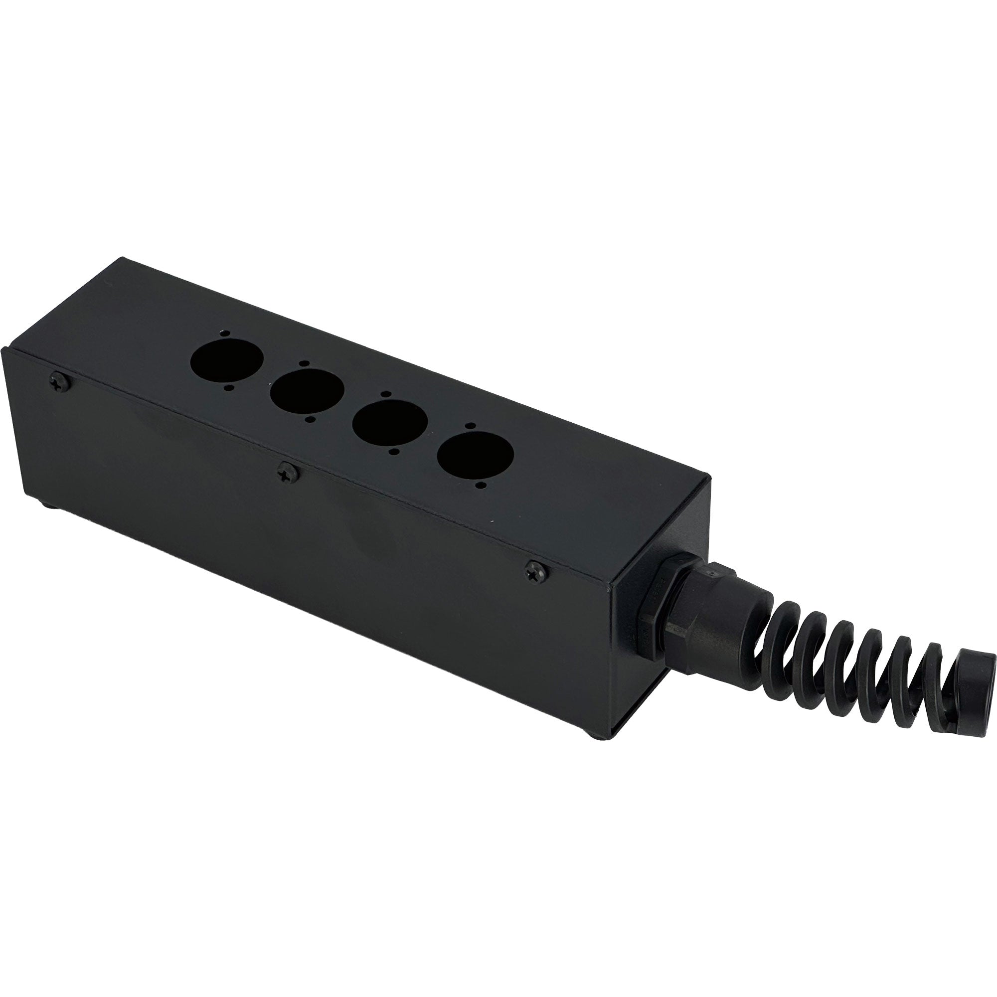 CBI BR-DROP4-BX Unloaded Stage Drop Box for Audio Snake (4 Neutrik Holes)