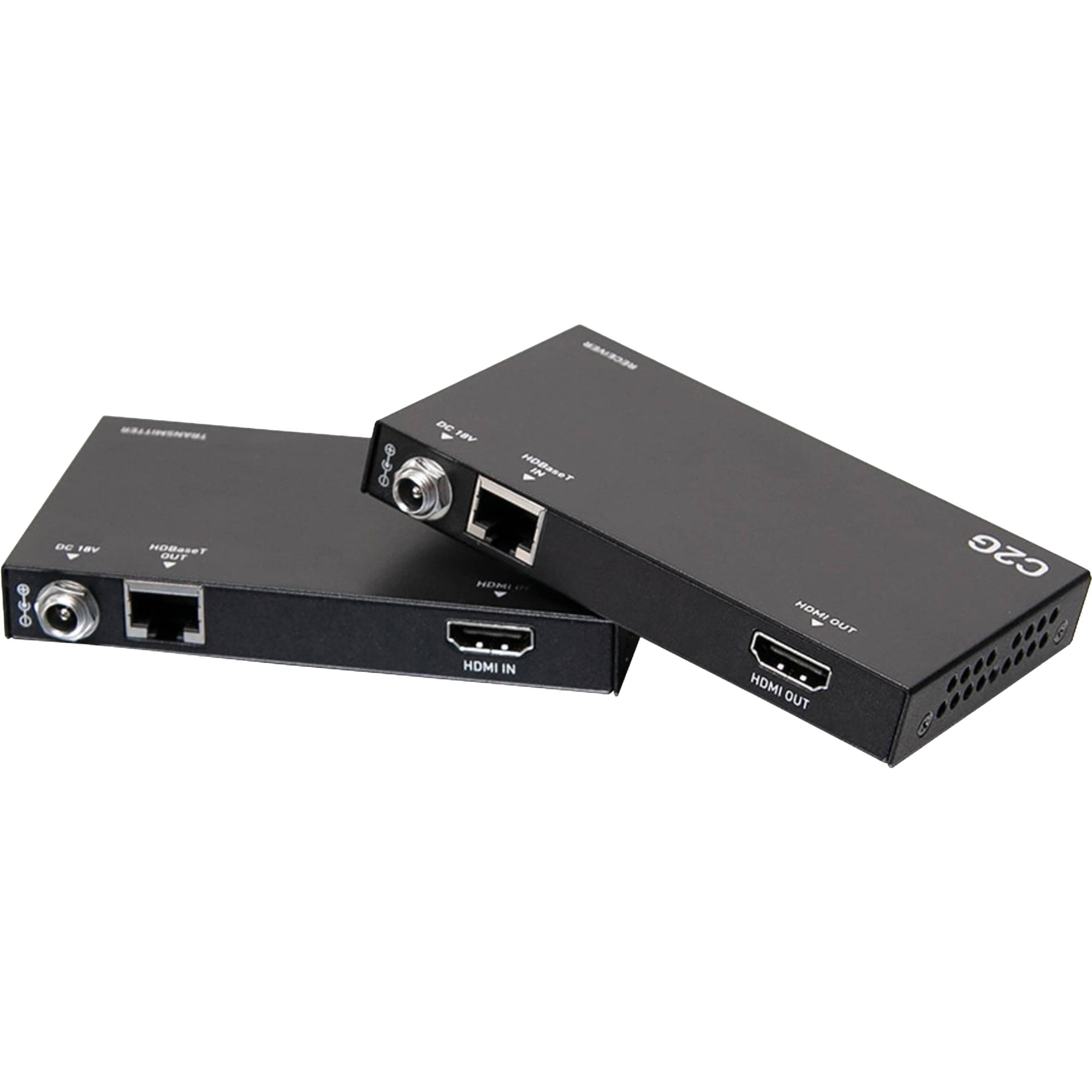 C2G C2G30010 HDMI HDBaseT Extender over Cat Box Transmitter to Box Receiver - 4K 60Hz