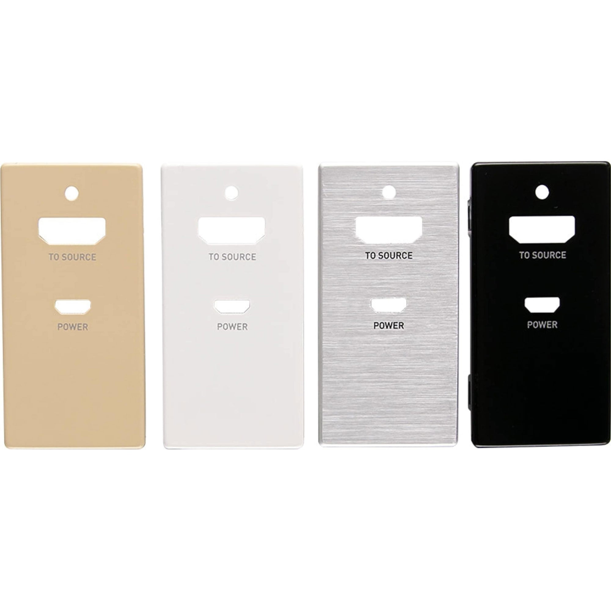 C2G C2G42395 HDMI Inline Extender Decorative Wall Plate with Interchangeable Wall Plate Covers - 4K 60Hz