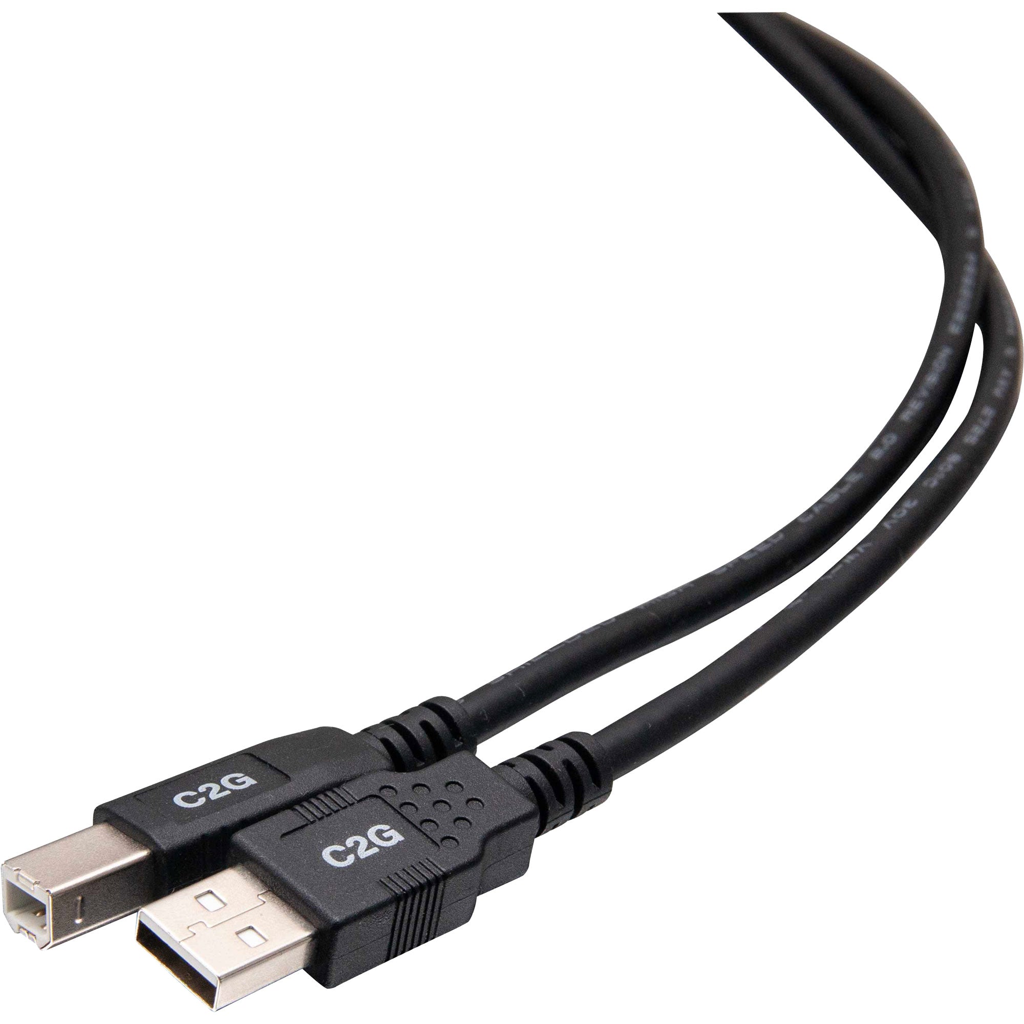 C2G 28103 3m USB 2.0 A/B Cable - Black (9.8') Image 1