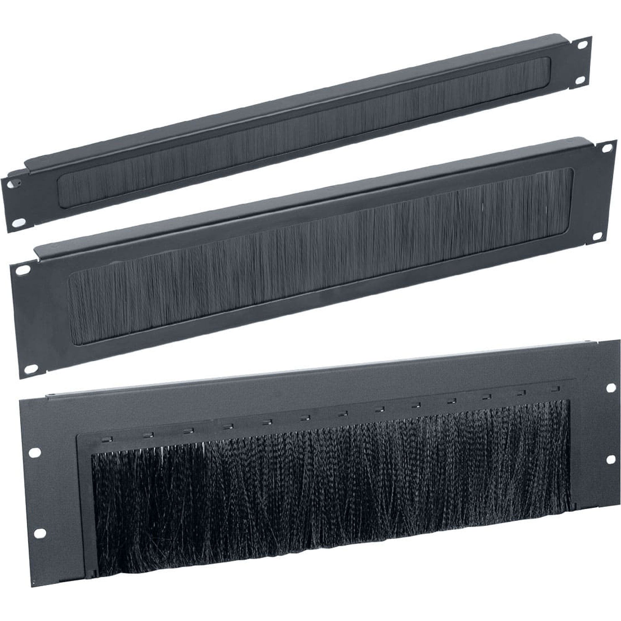 Lowell CBP-2 Cable Brush Strip Panel with Tray (2U)