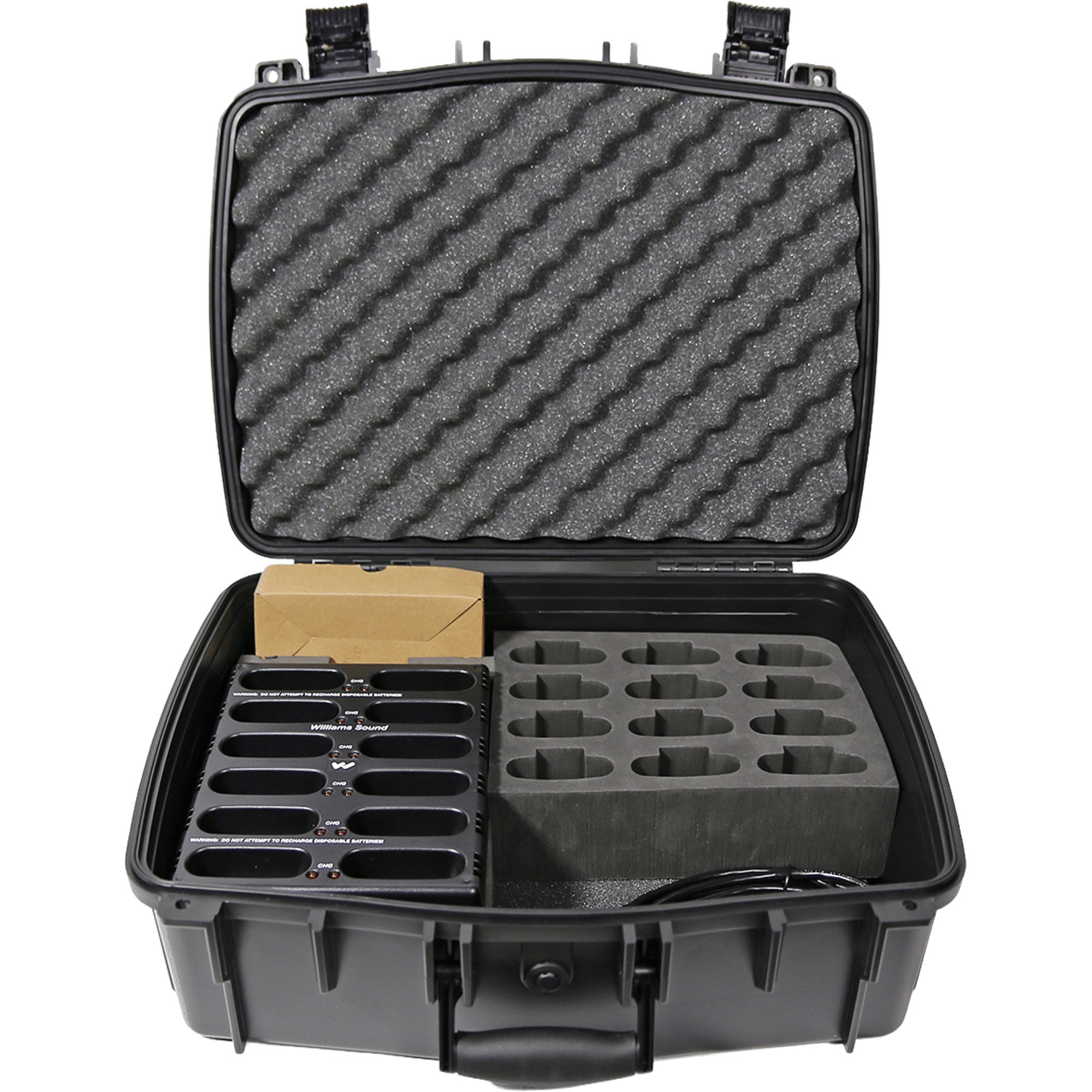 Williams AV CHG 3512 PRO 12-Bay Bodypack Battery Charger with Case
