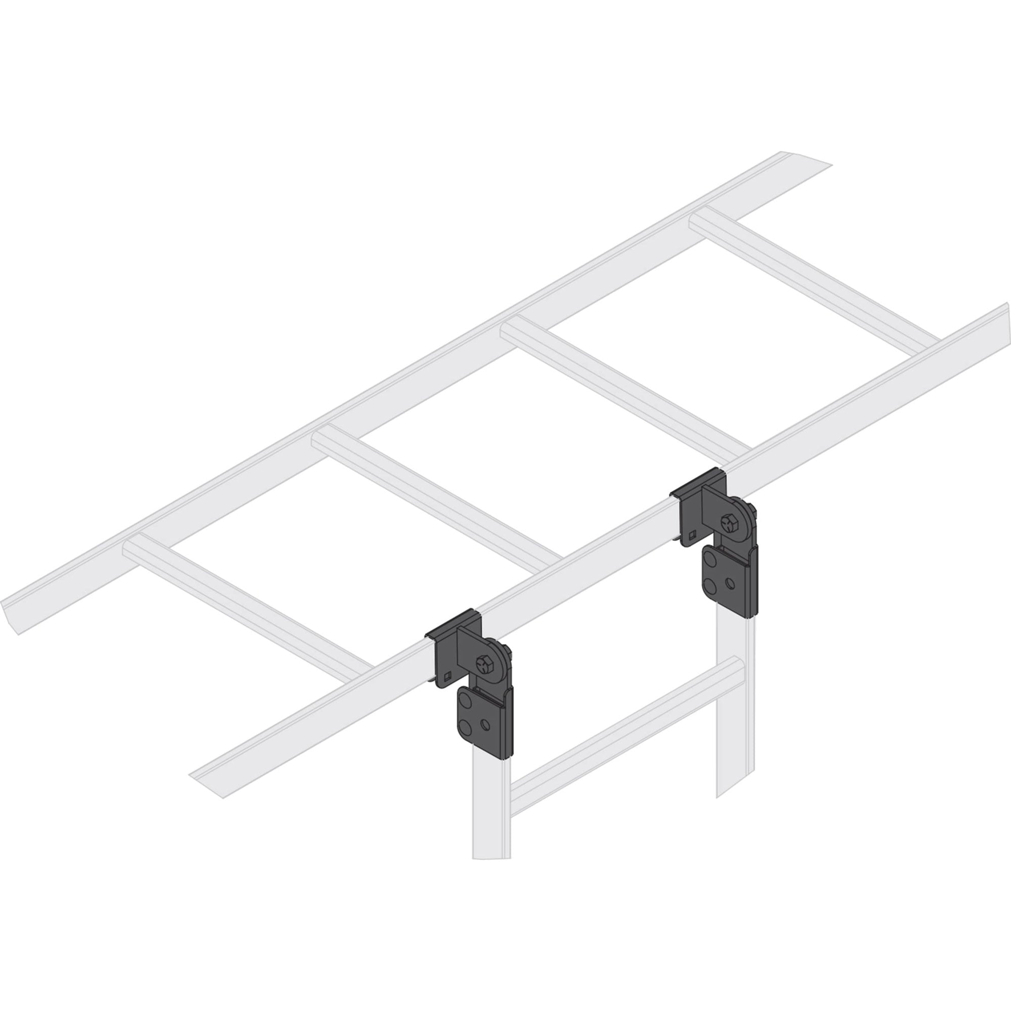 Middle Atlantic CLH-90T Cable Ladder T-Splice Hardware (Pair)