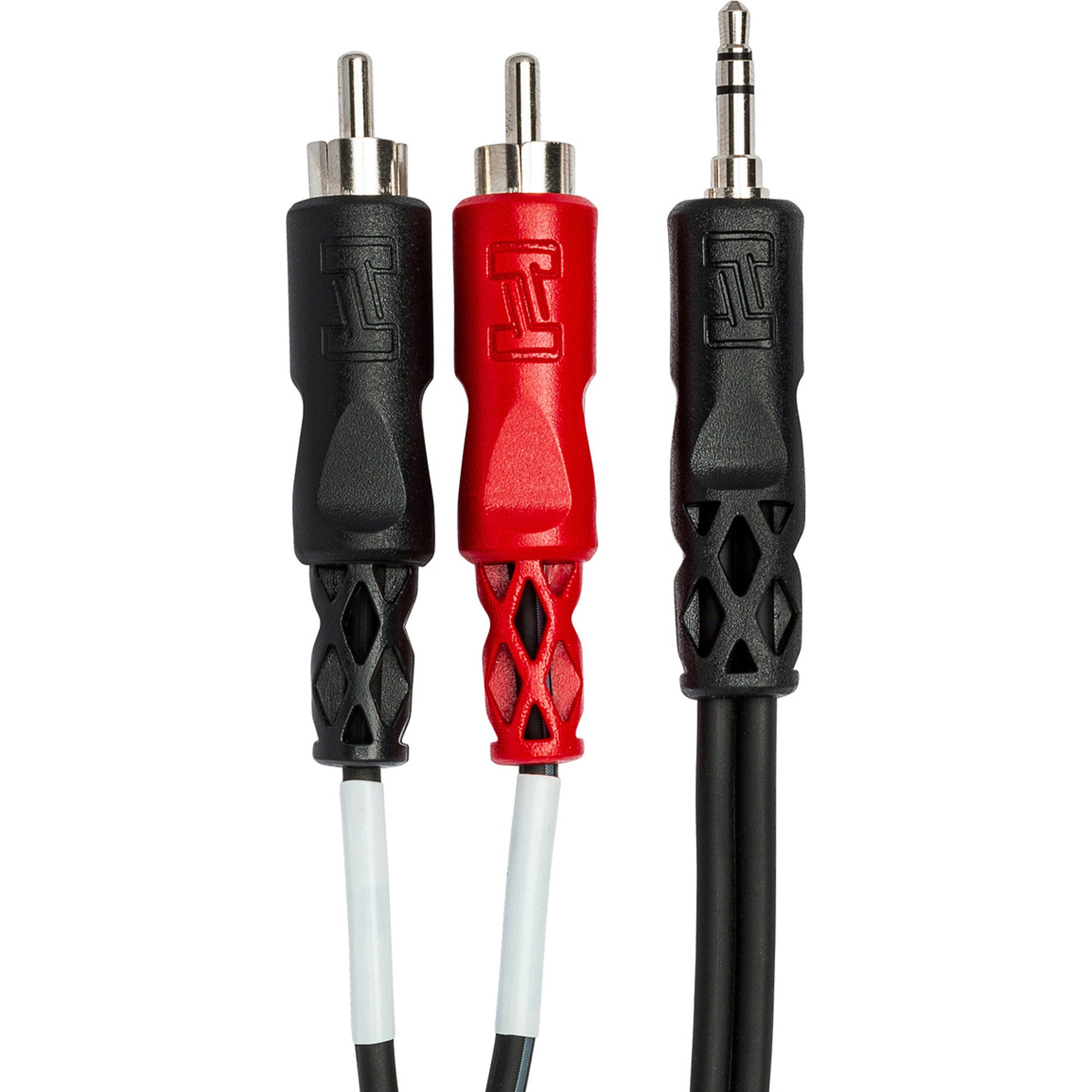 Hosa CMR-203 3.5mm TRS to Dual RCA Stereo Breakout Cable (3')
