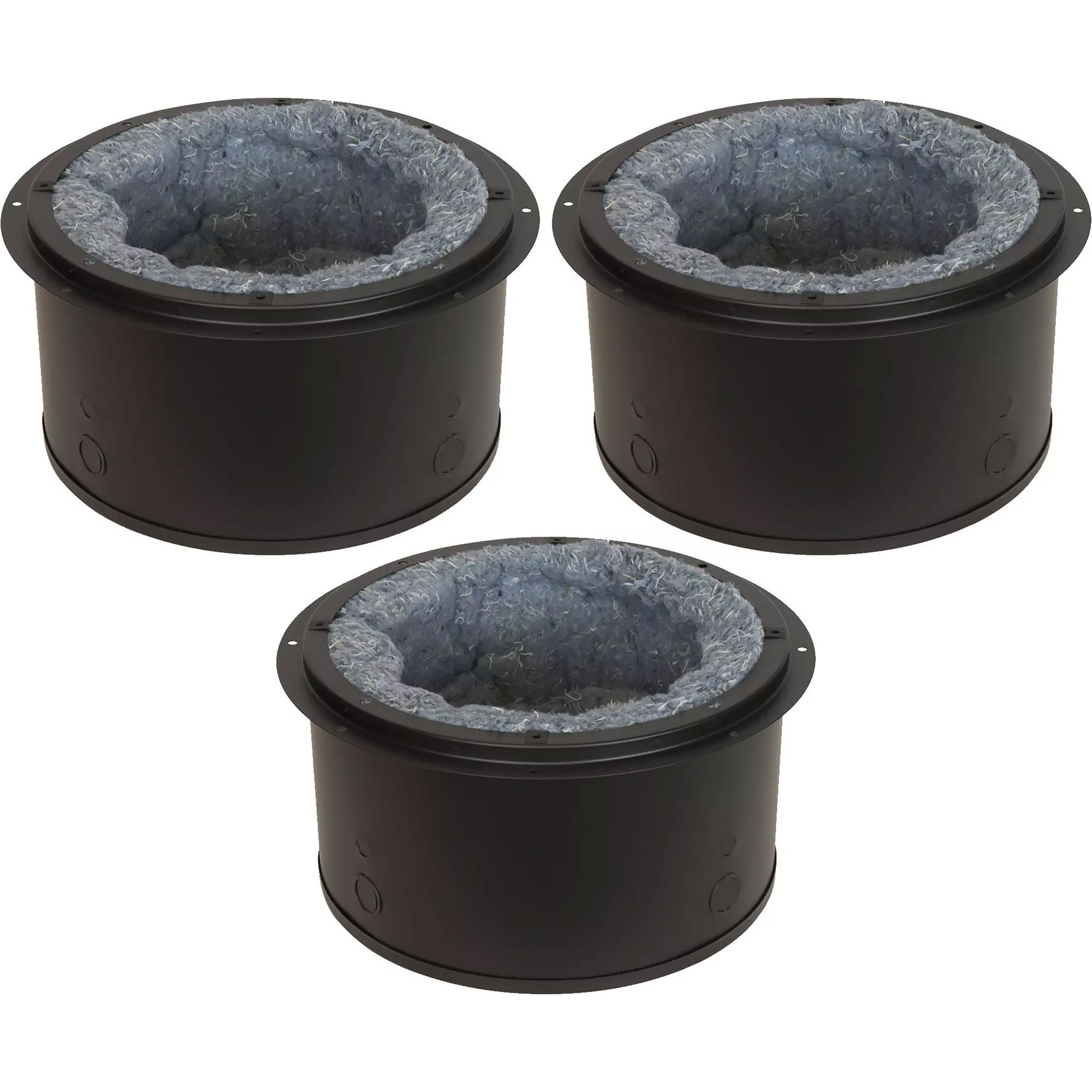 Lowell CP87 Steel Enclosure with Flange for 8" Speaker, Recessed (3 Pack)