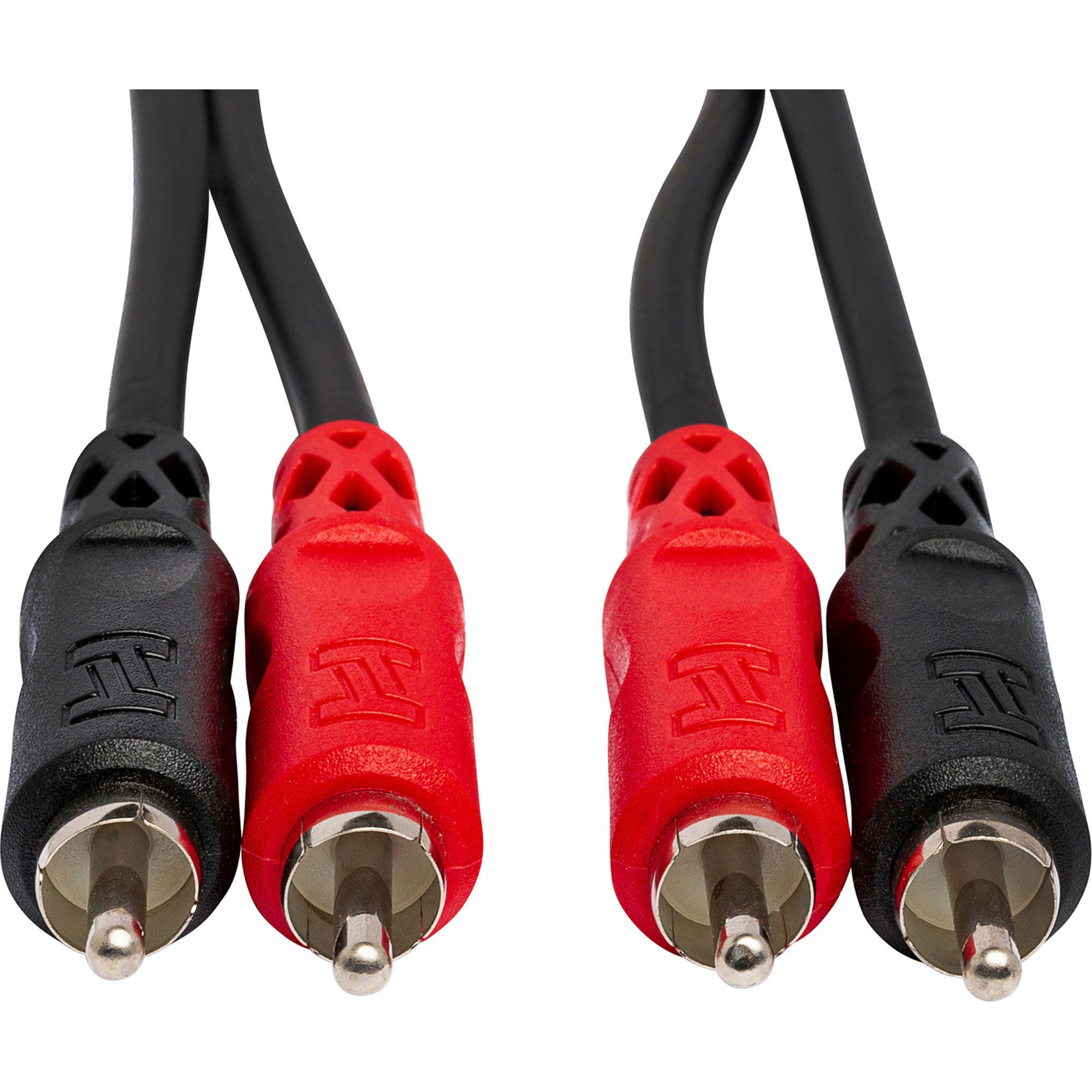 Hosa CRA-203 Dual RCA to Dual RCA Stereo Interconnect Cable with Nickel-Plated Plugs (10')