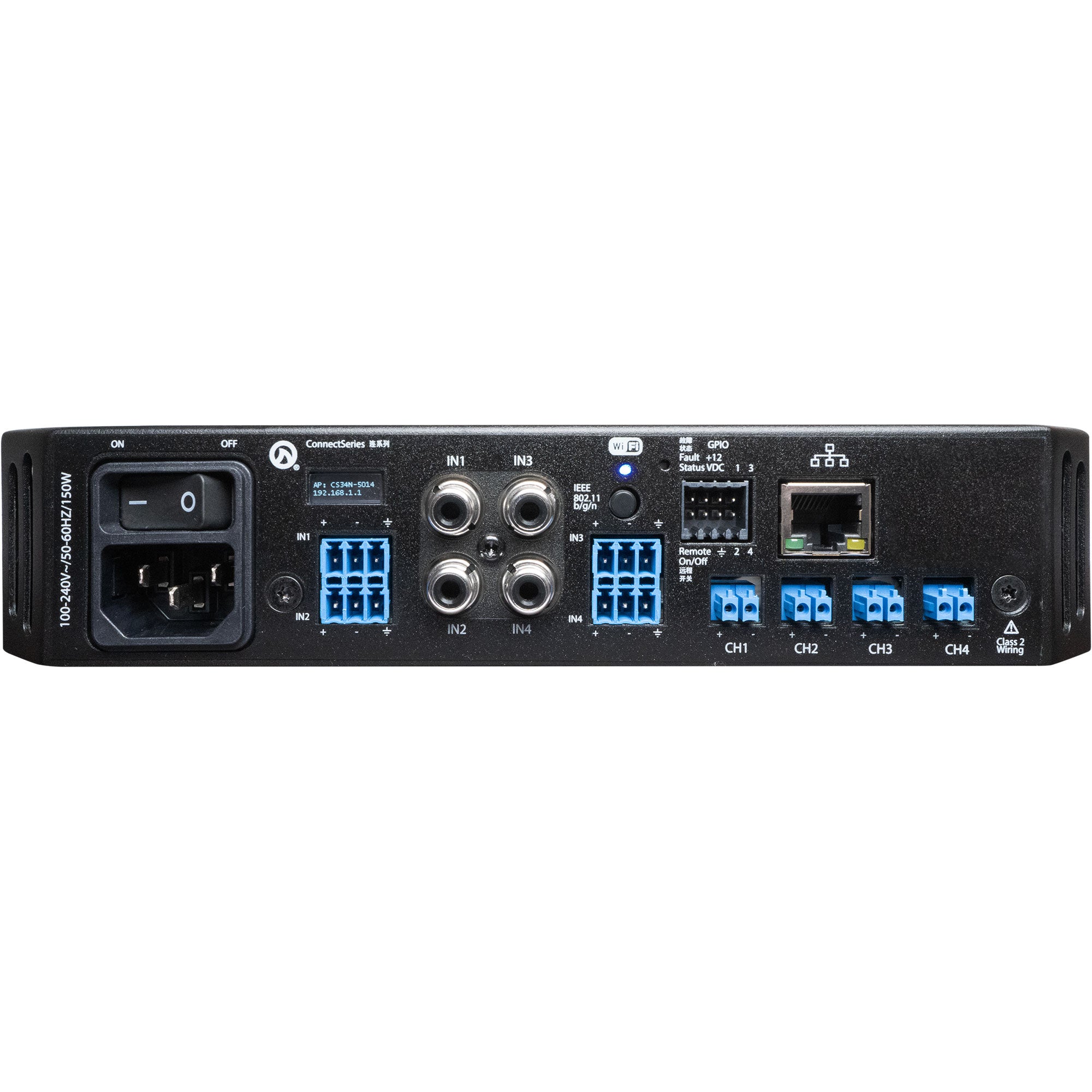 LEA Professional Connect 34 Half-Rack 4-Channel Power Amplifier (30W)