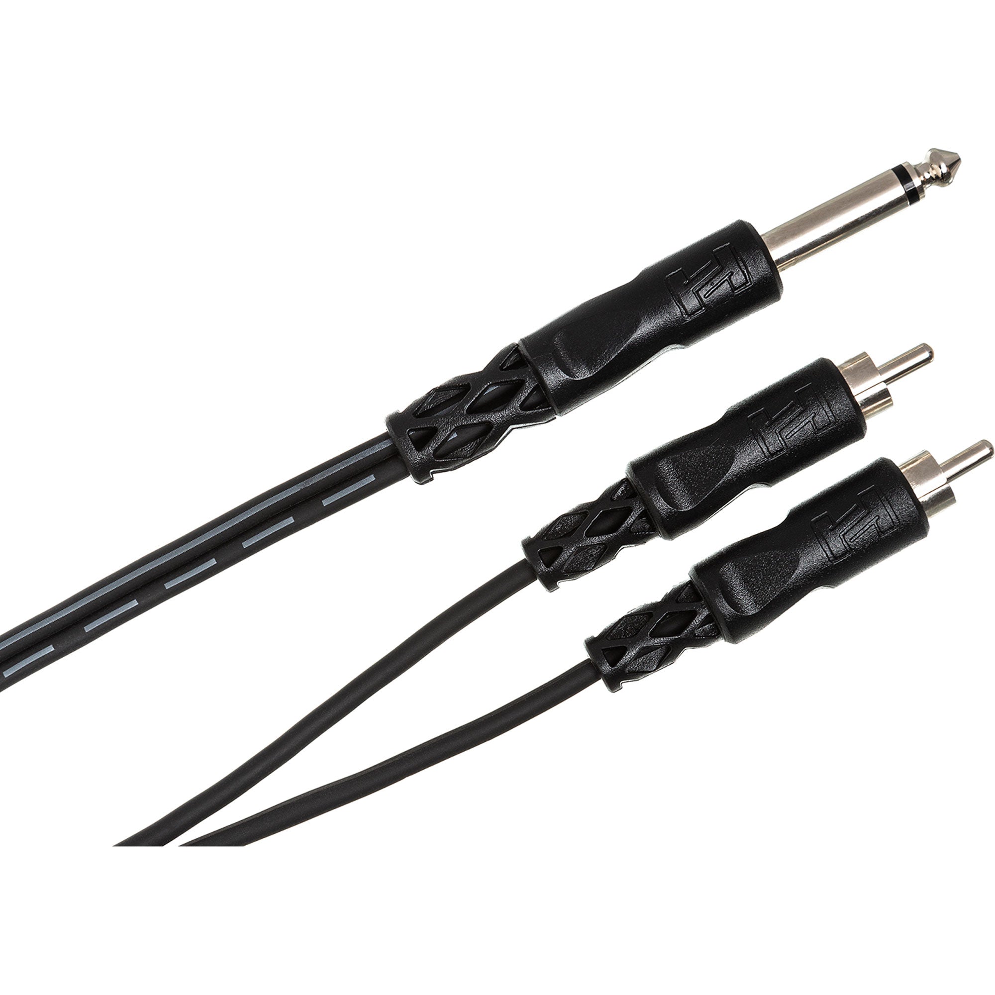 Hosa CYR-102 1/4" TS to Dual RCA Y Cable (6.6')