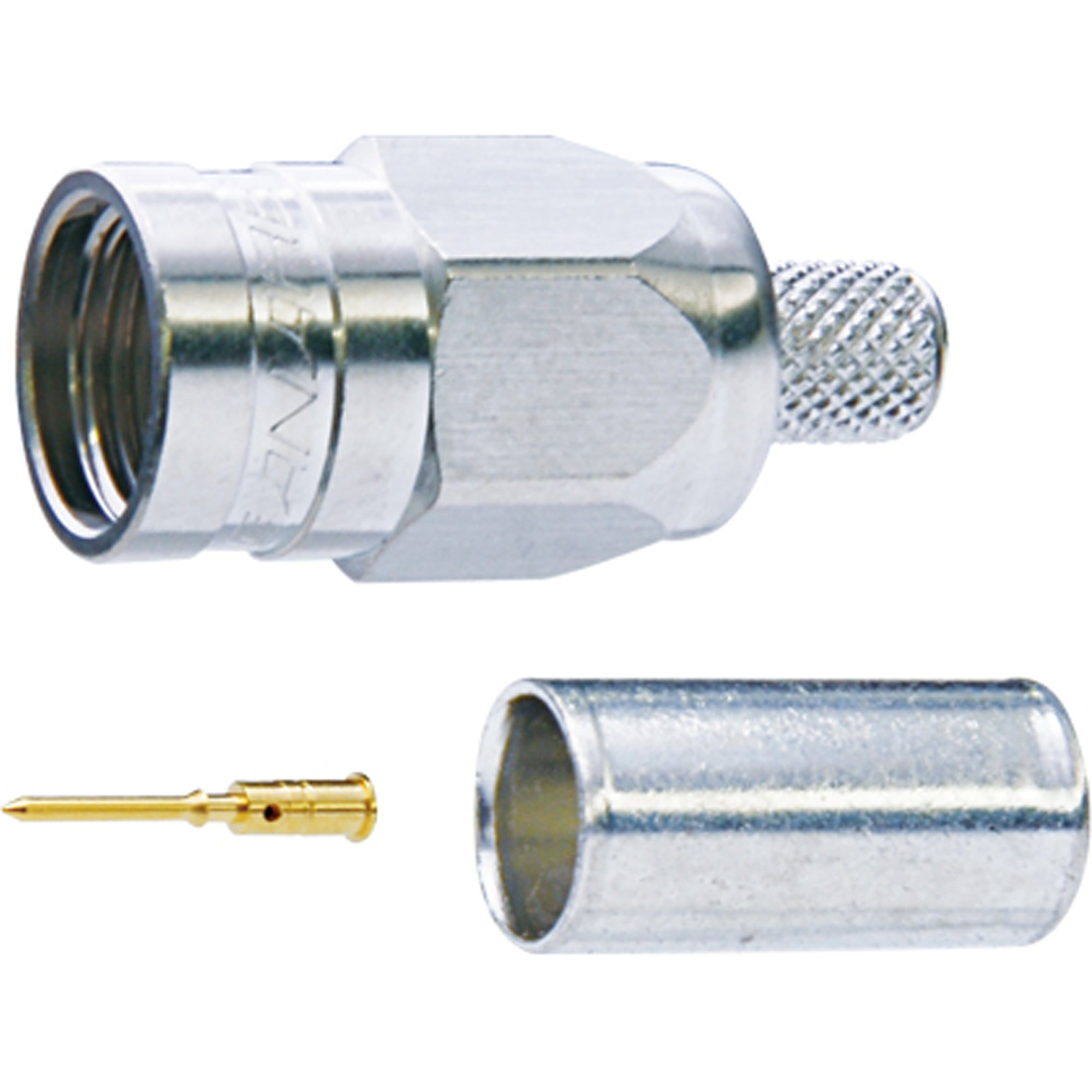 Canare FP-C53A 75 Ohm F Type Crimp Plug Connector for L-4.5CHD, 1694A, etc. Cable