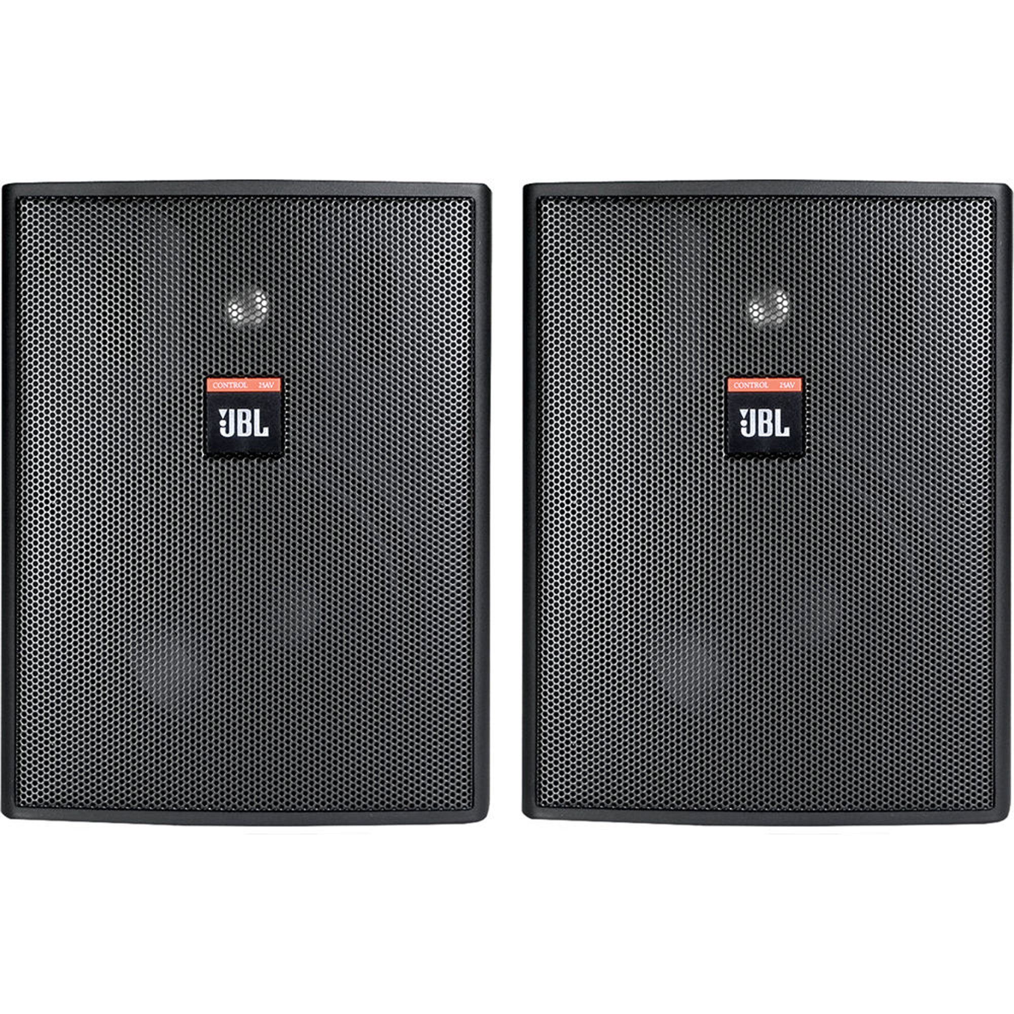 JBL Control 25AV 5.25" 2-Way Indoor/Outdoor Loudspeaker (Black, Pair)