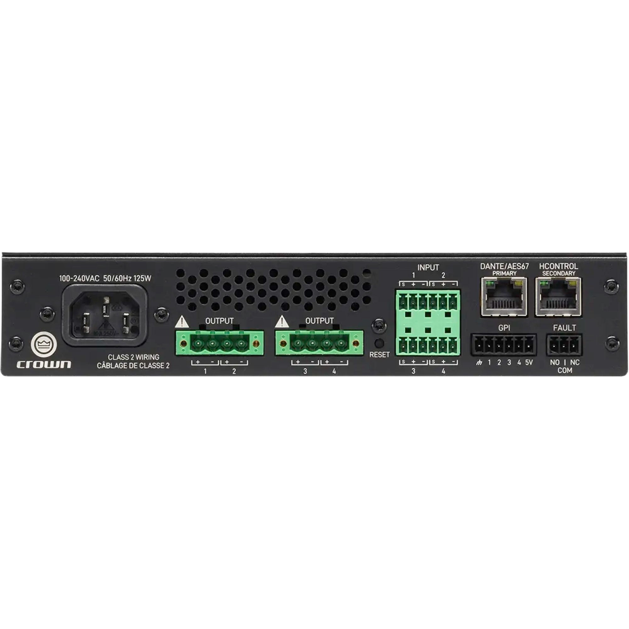 Crown Audio CTD-4125 4-Channel 125W per Channel Power Amplifier (1/2-Rack) Image 3