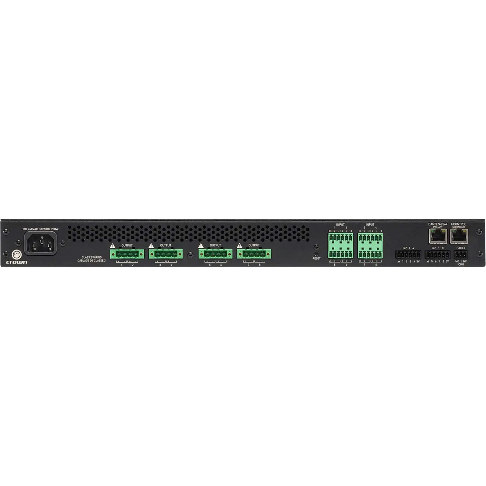 Crown Audio CTD-8125 8-Channel 125W per Channel Power Amplifier (1 RU)