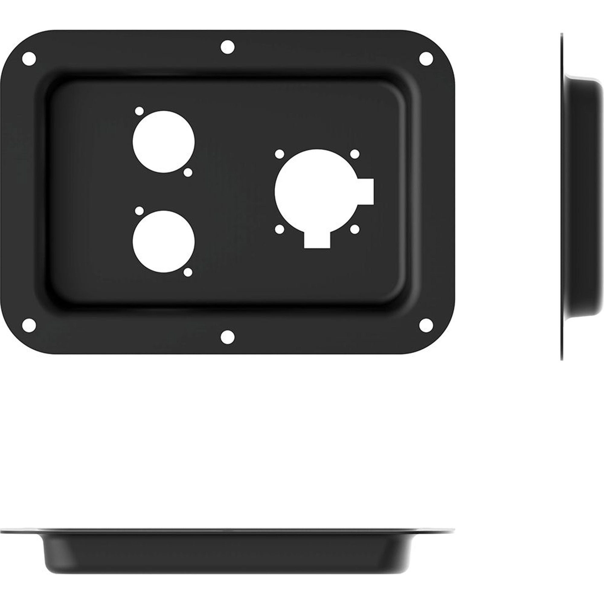 Penn Elcom D026K Dish for Two Neutrik D-Series (Black)