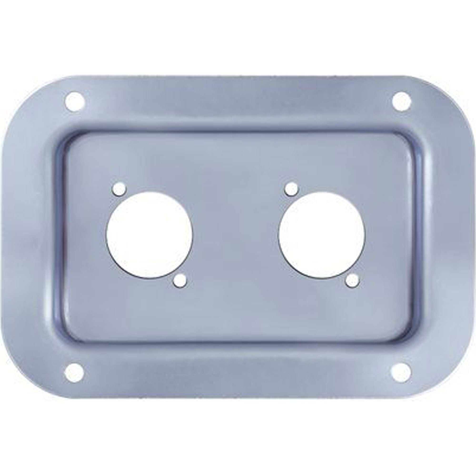 Penn Elcom D0604Z Dish for Two Neutrik D-Series (Silver)