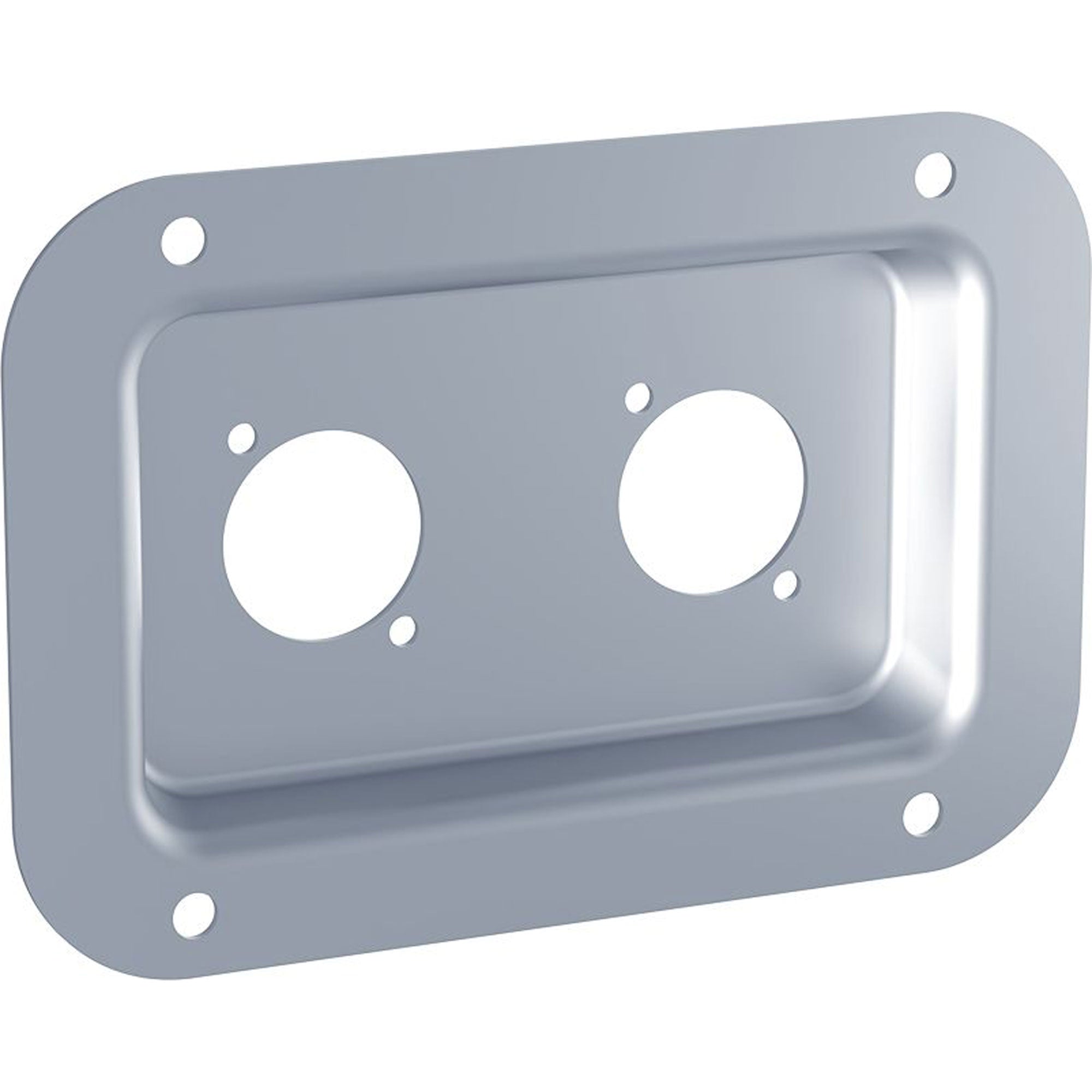 Penn Elcom D0604Z Dish for Two Neutrik D-Series (Silver)