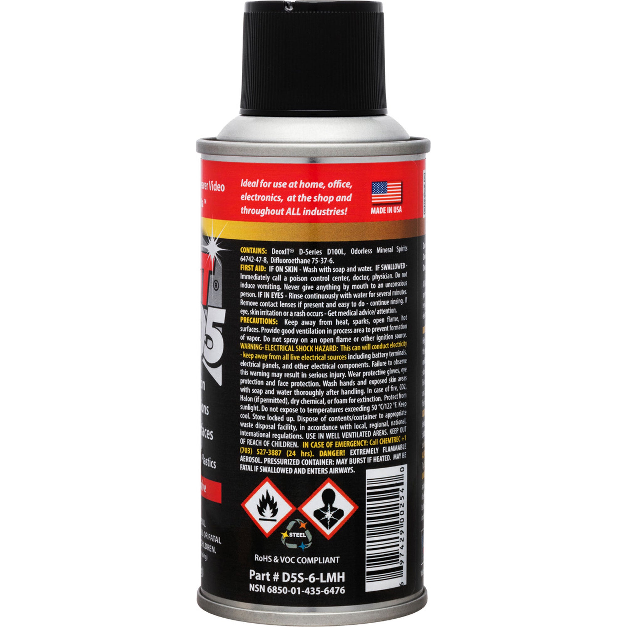 Hosa D5S-6 CAIG DeoxIT Contact Cleaner (5 oz)