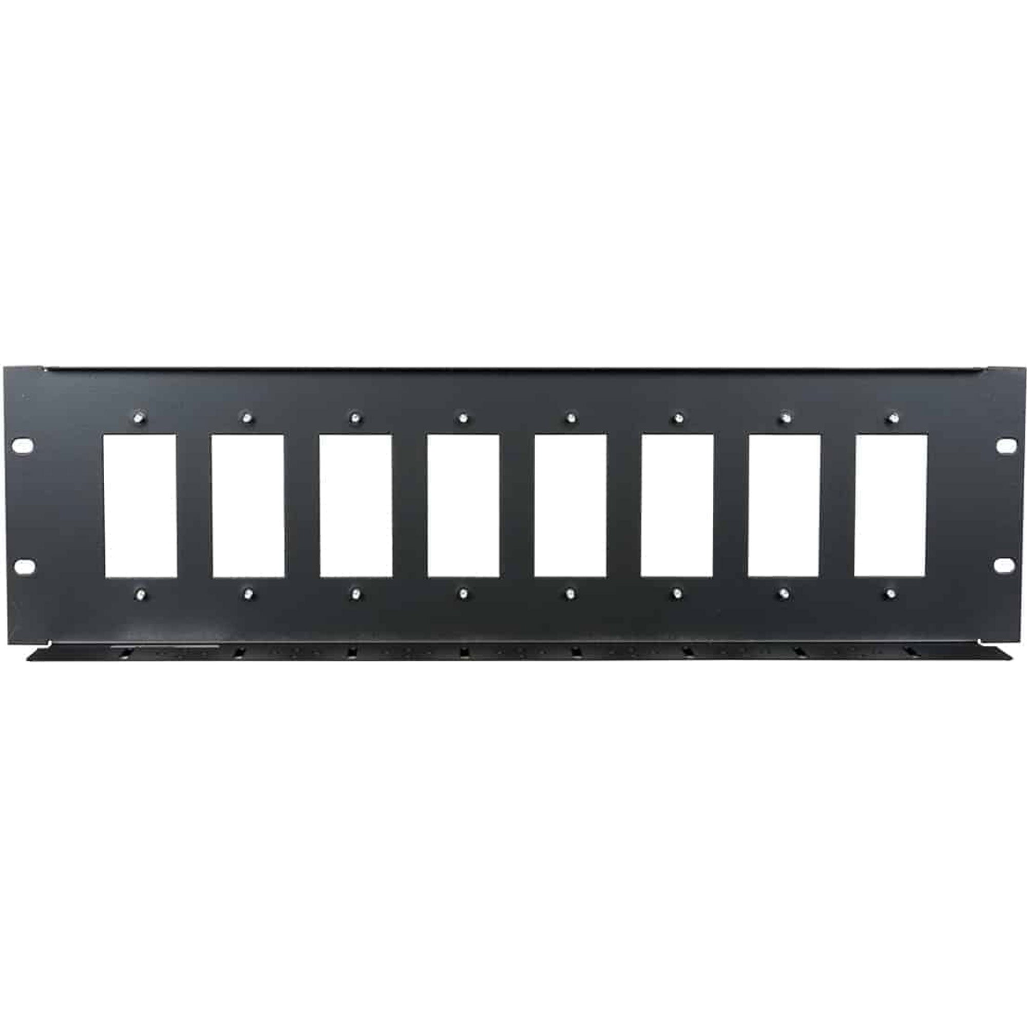 Lowell D8P-ID-3 Decora 8-Hole Rack Mount Panel