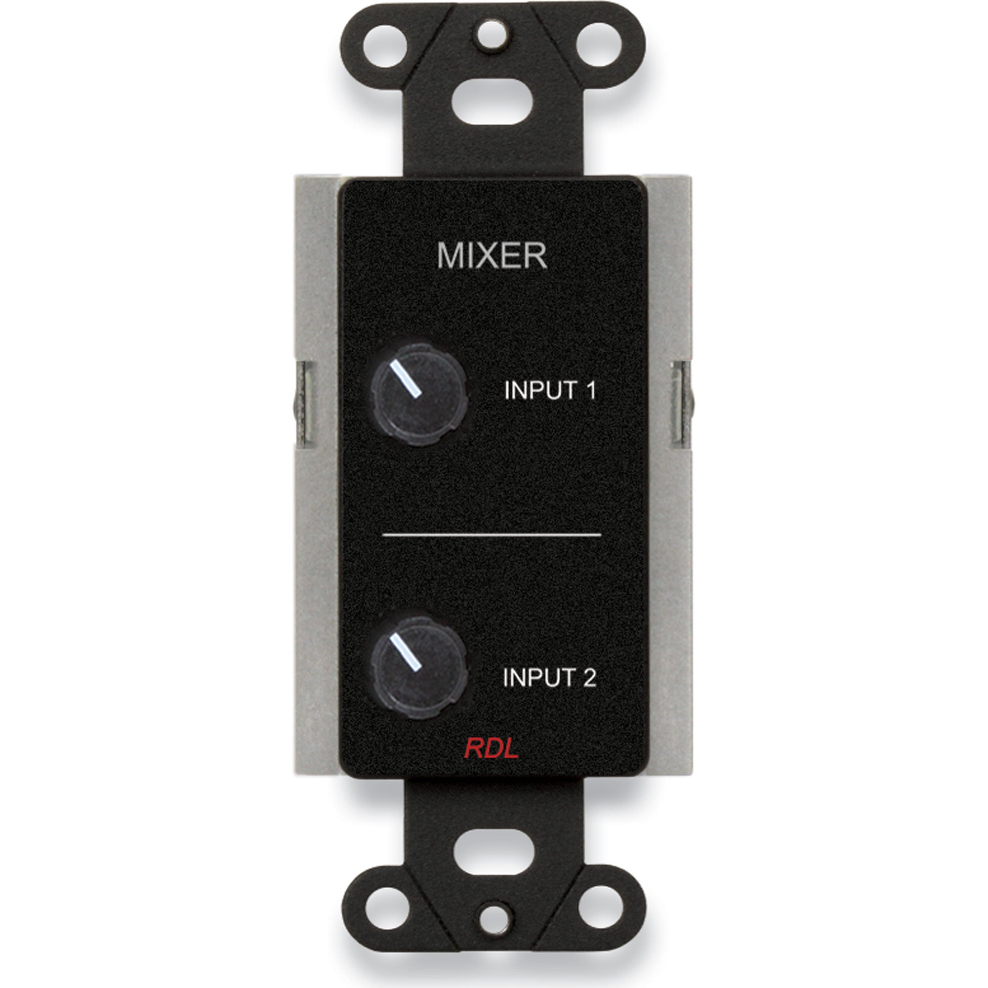 RDL DB-RC2 Remote Audio Mixing Control on Decora Plate (Black)