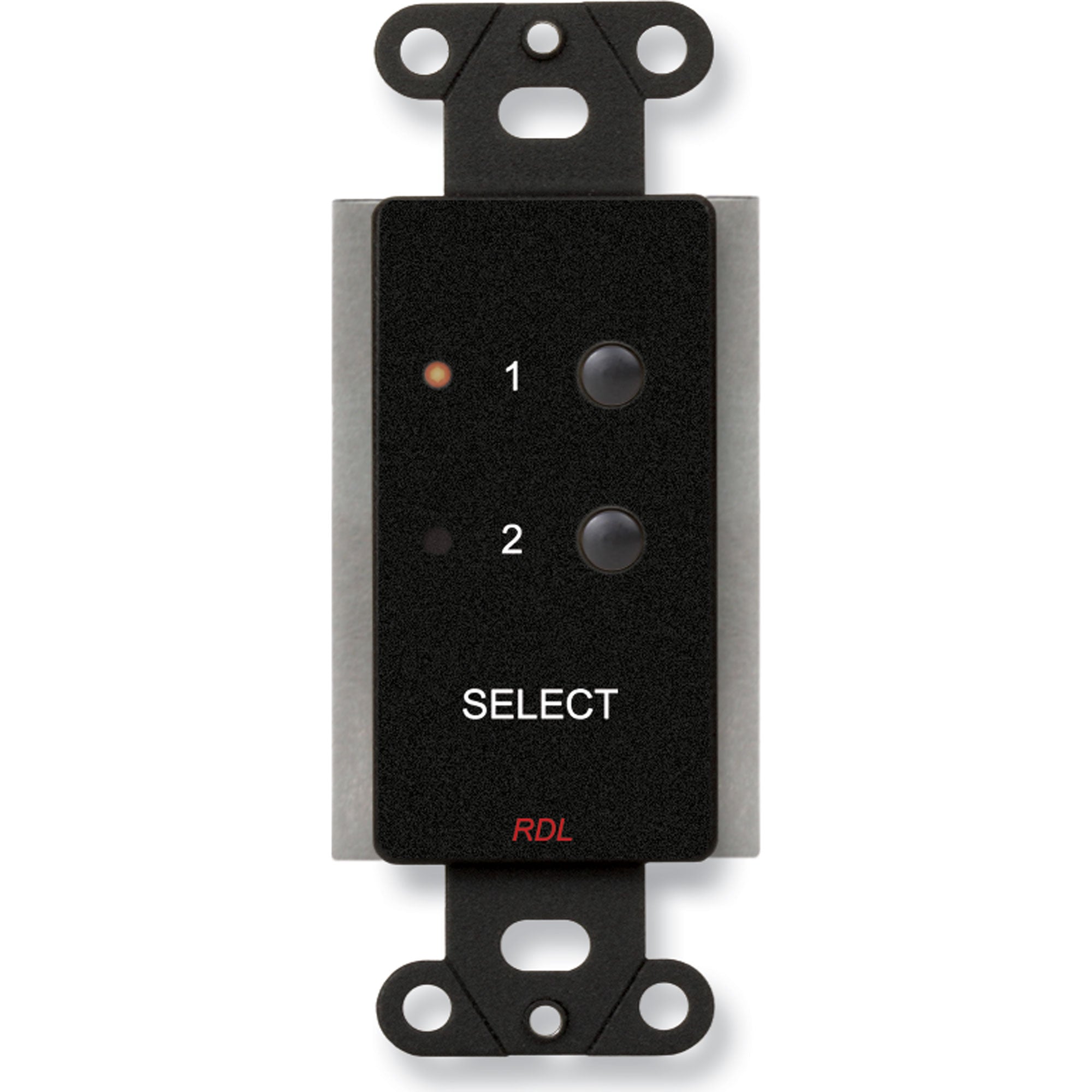 RDL DB-RC2ST 2 Channel Remote Control for STICK-ON on Decora Plate (Black)