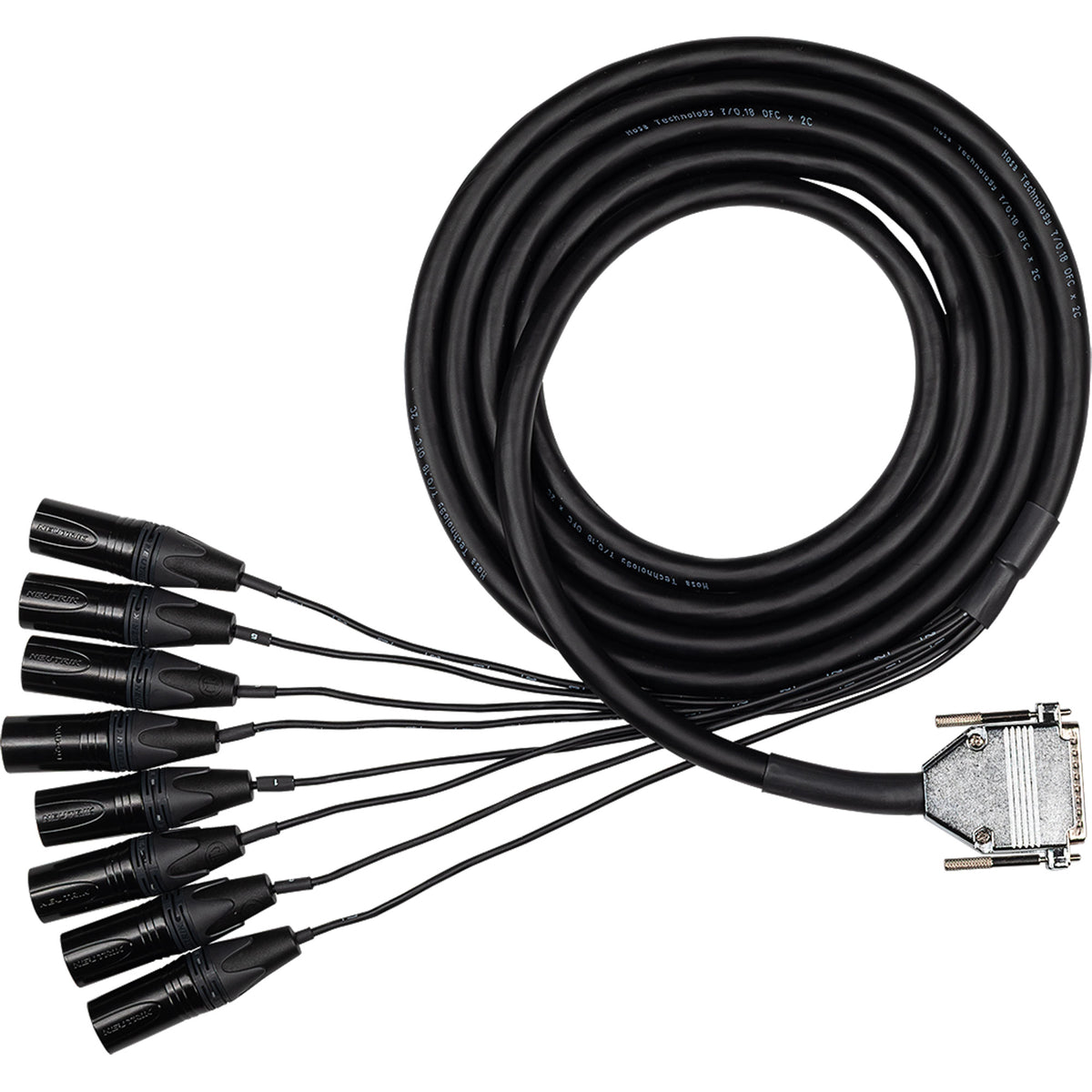 Hosa DBM-504 Edge 8-Channel Analog Snake DB25 to XLR3M (13.2')