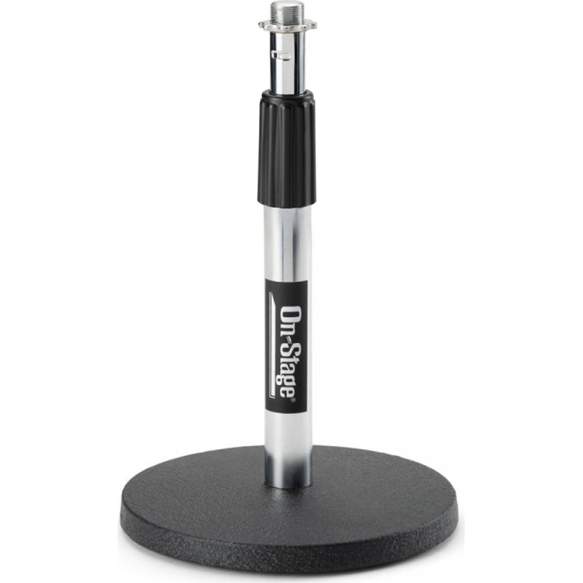 On-Stage DS7200C Adjustable Height Desktop Microphone Stand (Chrome)