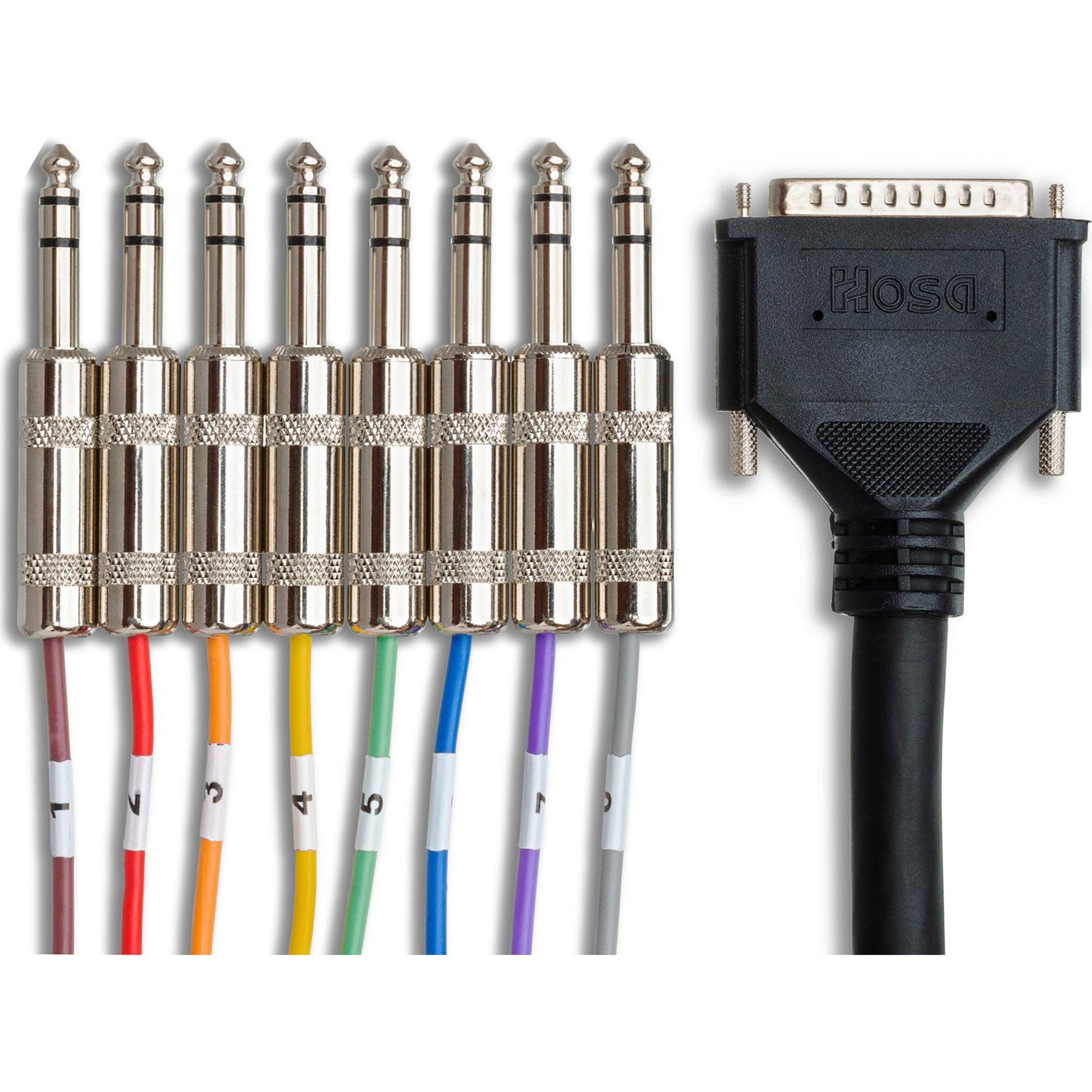 Hosa DTP-804 8-Channel DB25 to 1/4" TRS Balanced Audio Snake Cable (13.2')