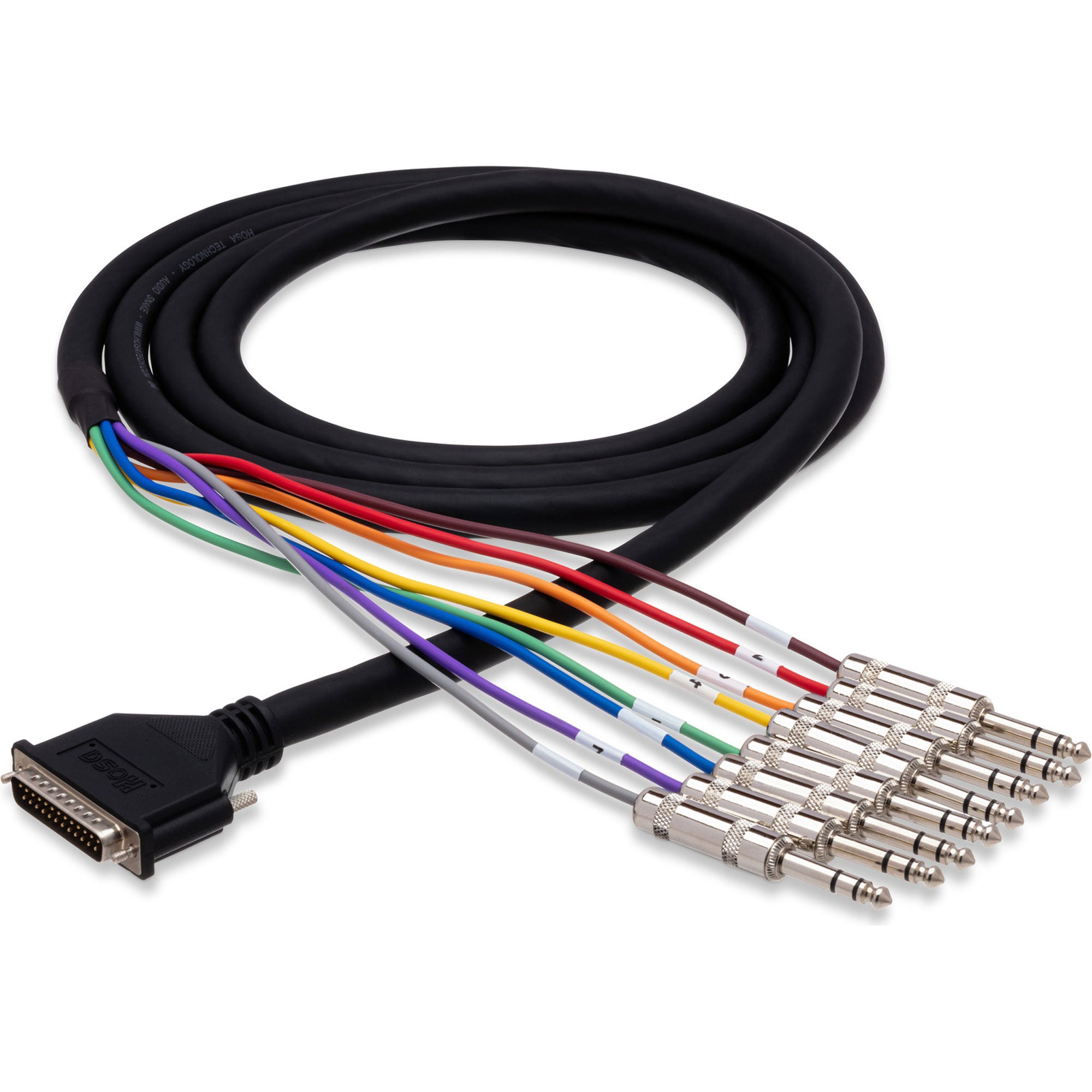 Hosa DTP-804 8-Channel DB25 to 1/4" TRS Balanced Audio Snake Cable (13.2')