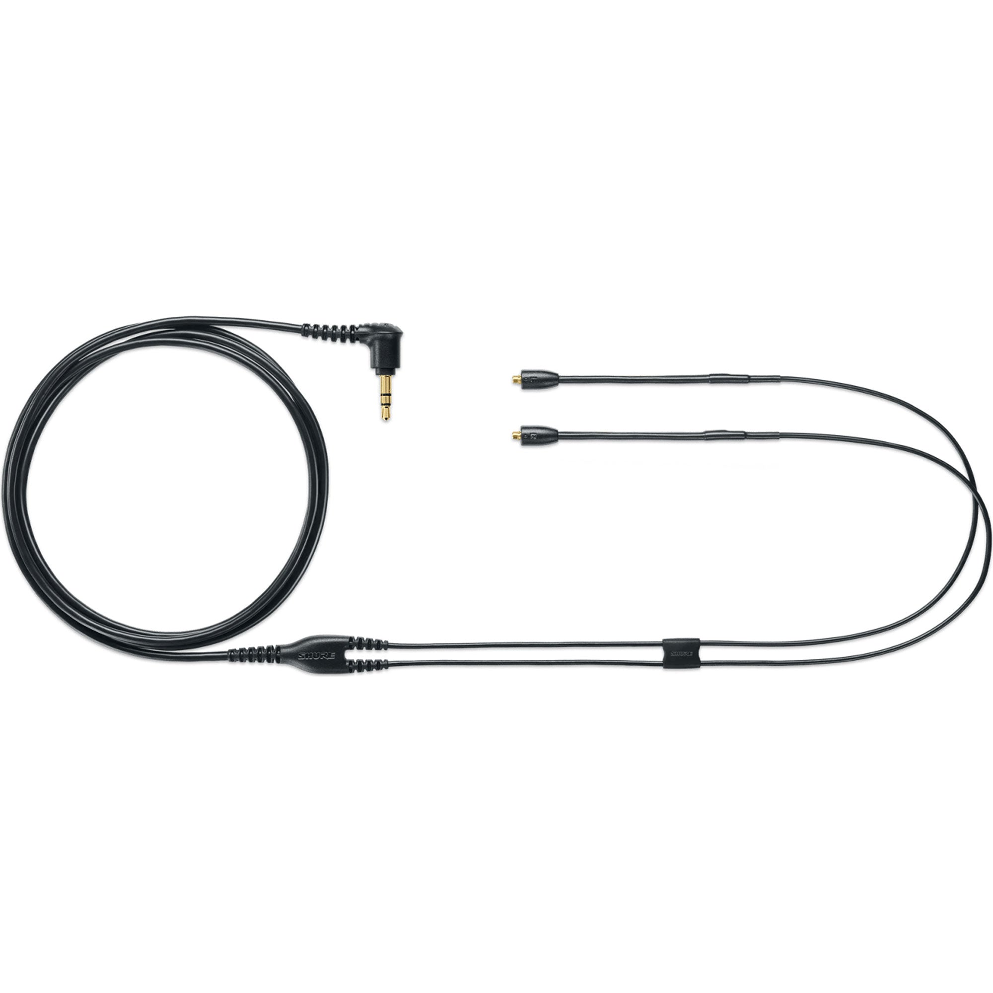 Shure EAC64BK Earphone Cable with Gold-Plated MMCX Connectors (Black, 64")